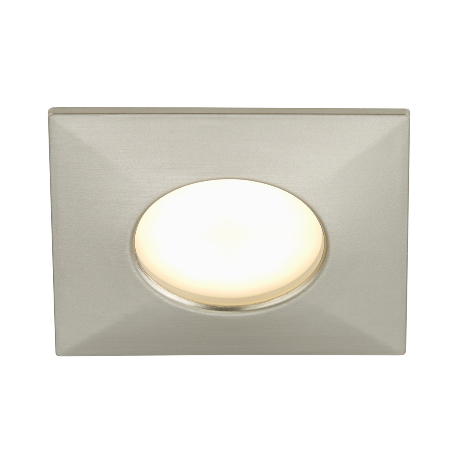 Spot encastré LED Luca IP44 nickel mat