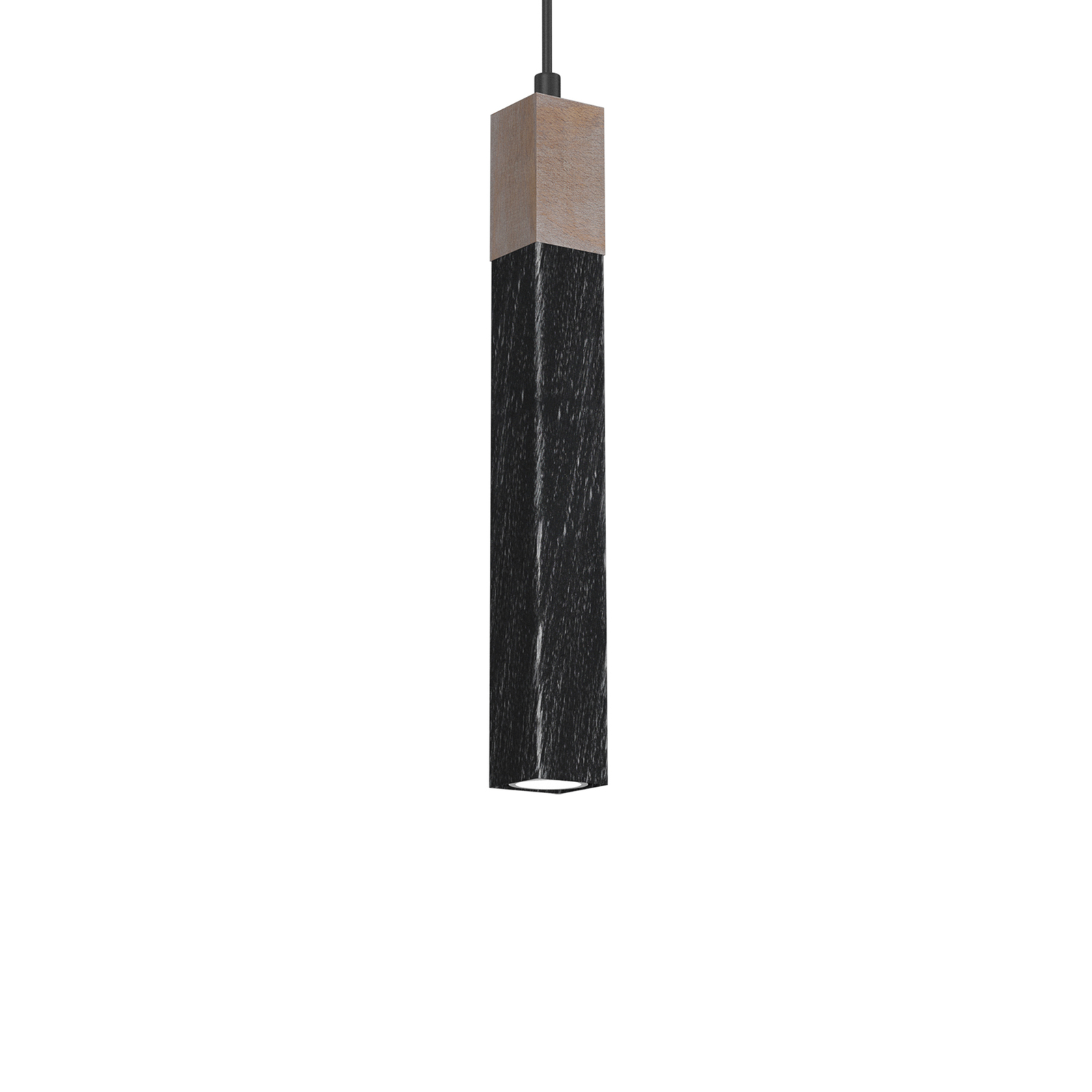 Függő lámpa Stag egy-ágú fekete/barna