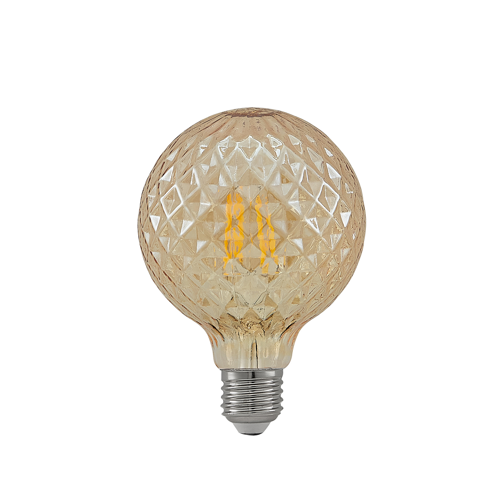 Lucande LED-lamppu E27 G95 4W 1800K meripihka
