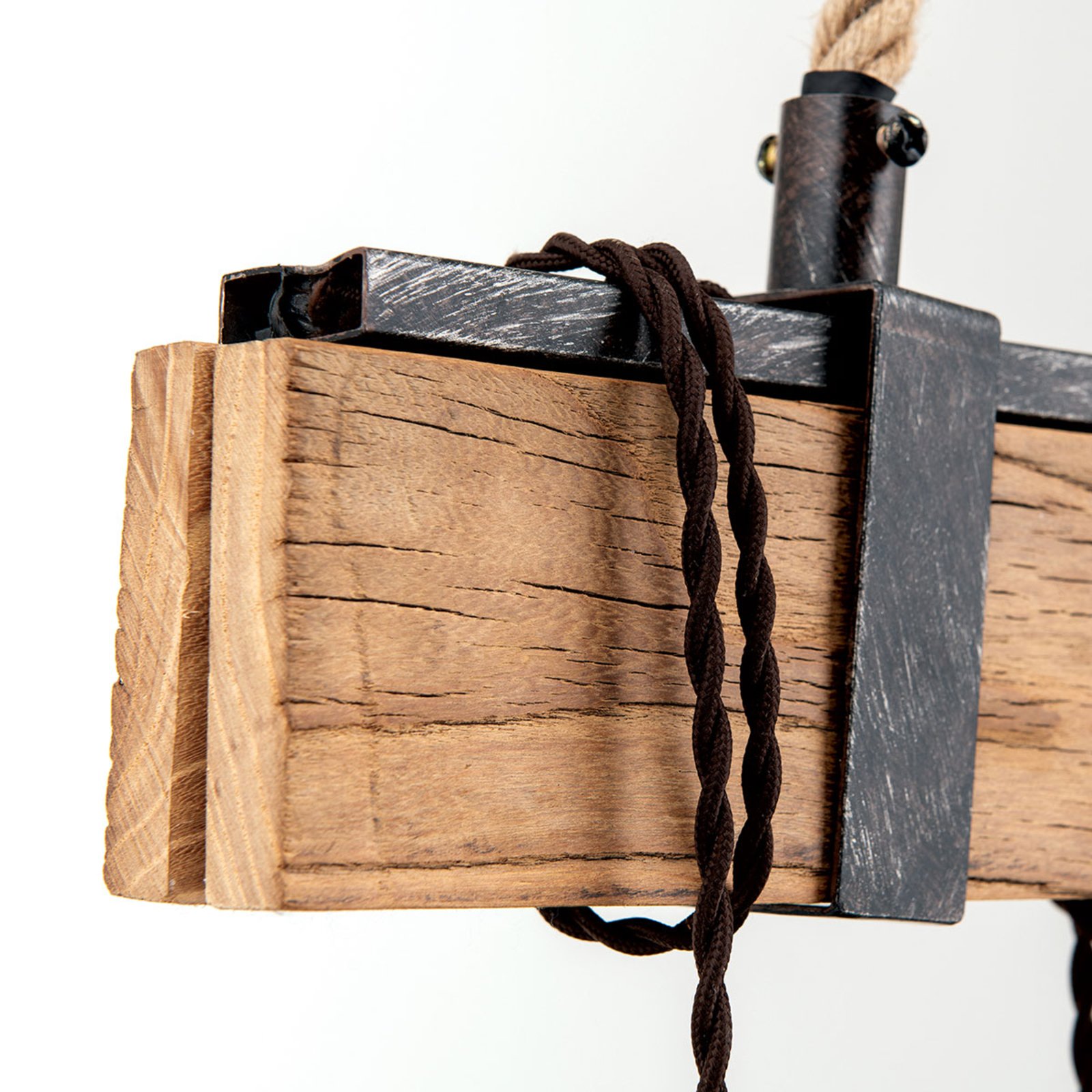 Závěsné Cellar, dřevěný trám konopné lano 6 zdrojů