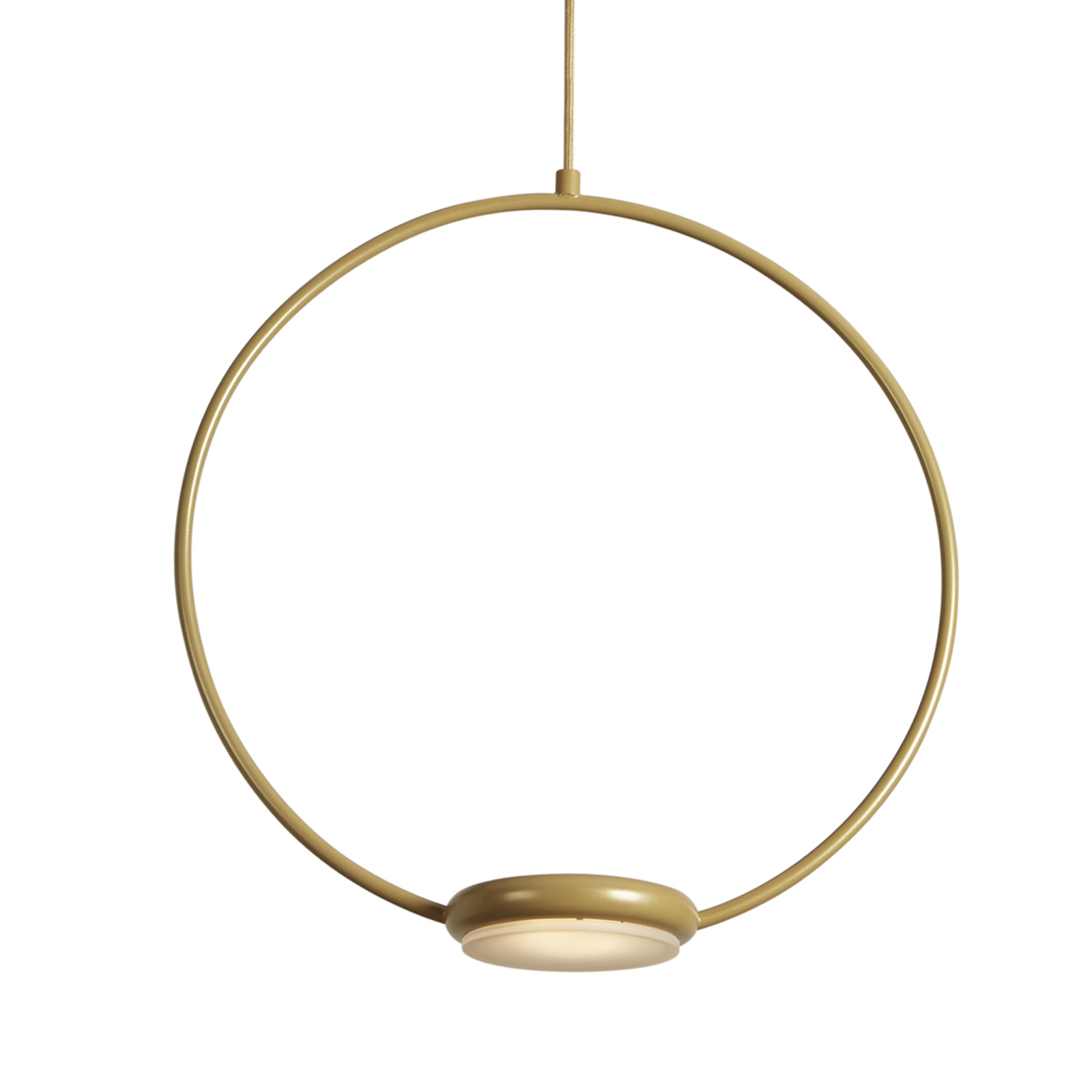 Gibas Golden LED hanging light Odigiotto, for Living / Dining Room, metal, 8 W, energy efficiency: A+, L: 41 cm, W: 13 cm, H: 43 cm