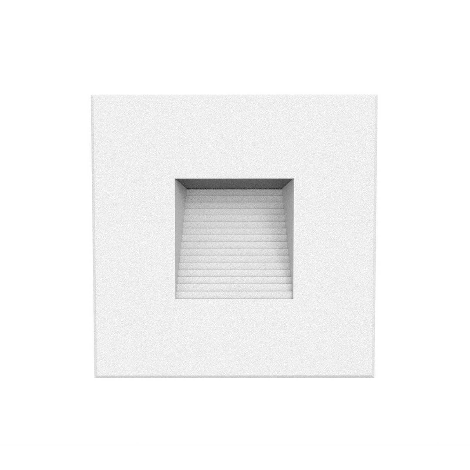 Candeeiro de parede embutido DOTLUX LED EASYSTAIR alumínio branco 8,2 x 8,2 cm