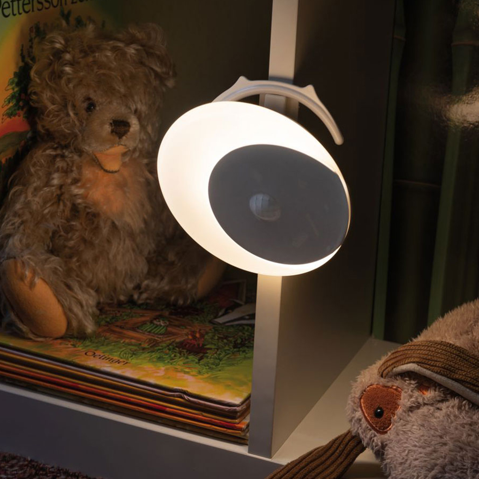 Paulmann Viby LED-nattlampa, mobil, rund