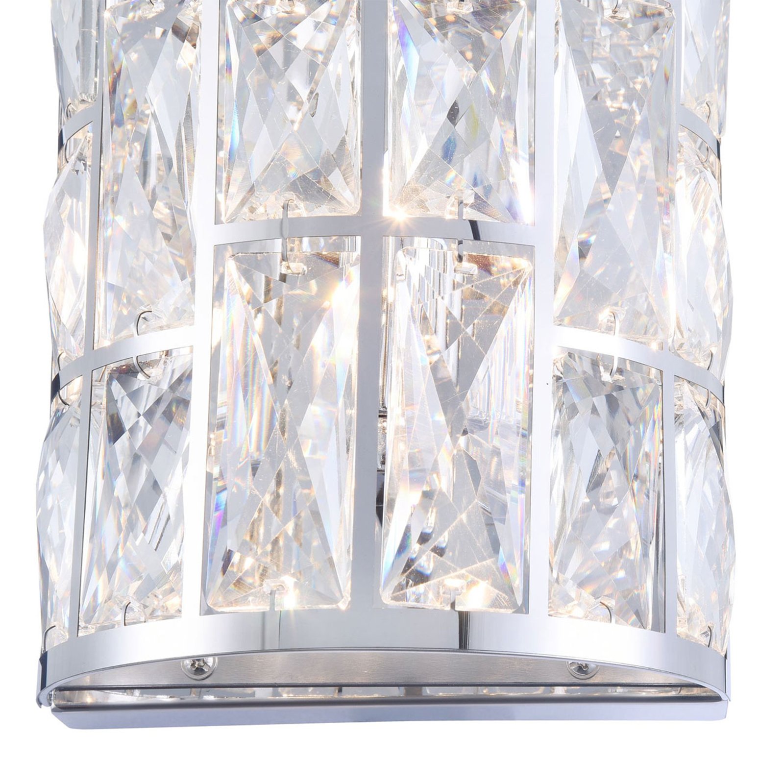 Gelid wall light with crystal glass discs