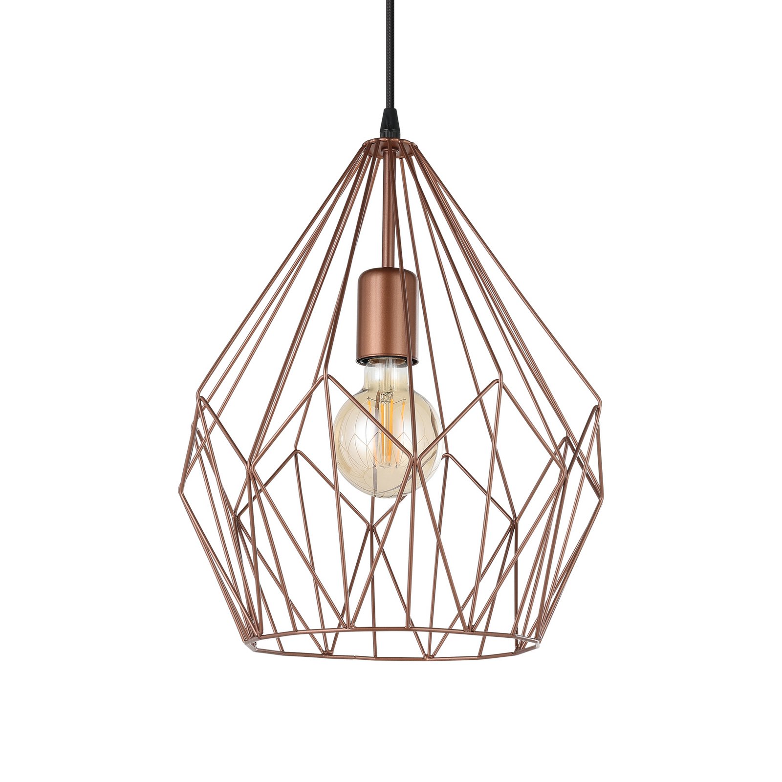 Suspension Carlton style vintage, cuivrée Ø 31 cm Suspension Carlton style vintage, cuivrée Ø 31 cm