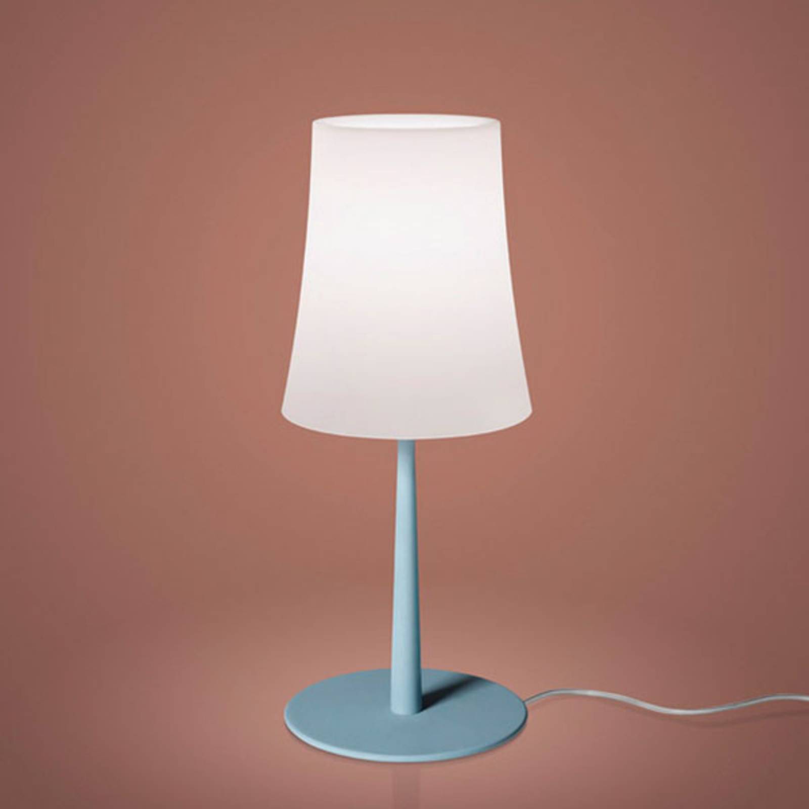 Foscarini Birdie Easy lampa stołowa niebieska