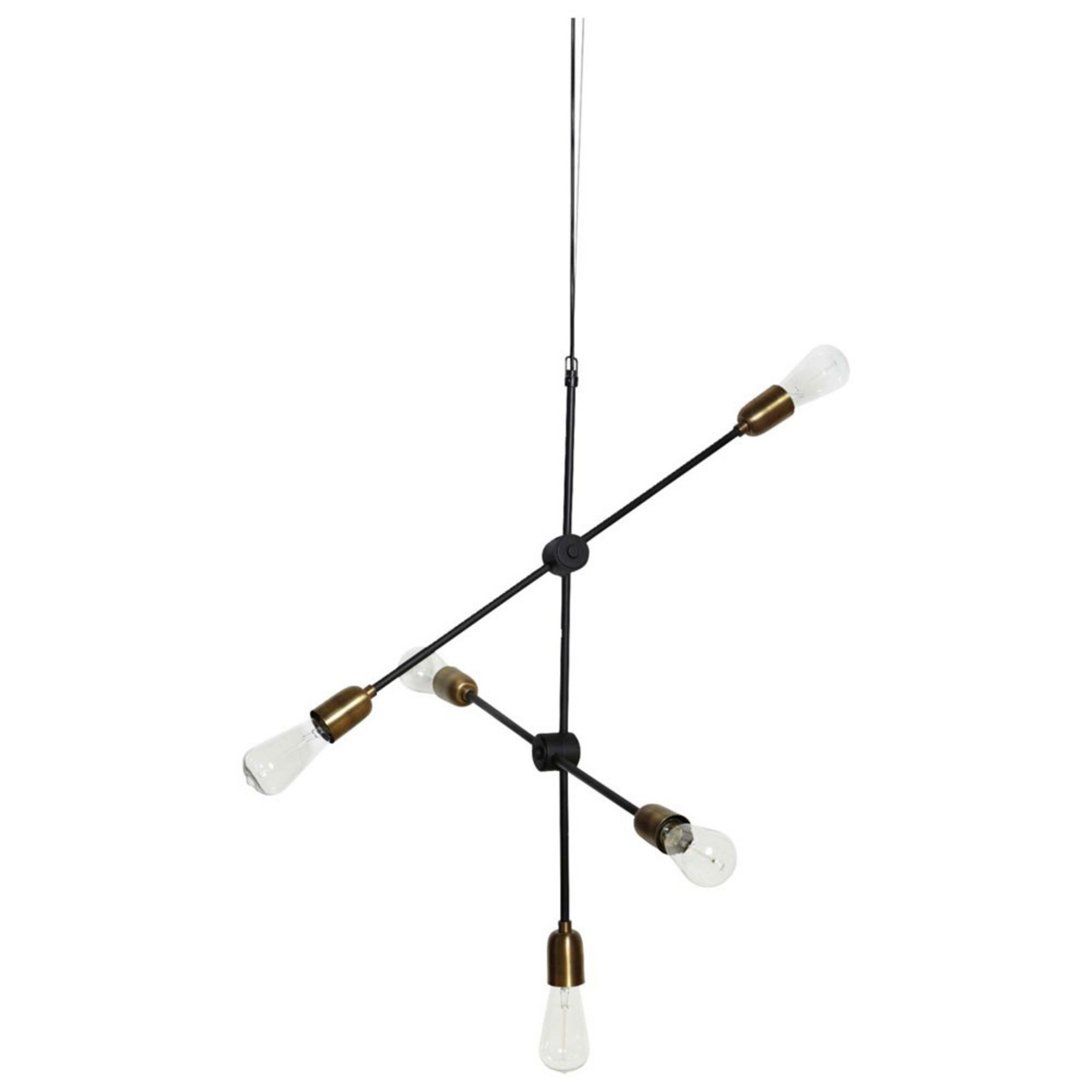 Molecular 5 Pendel Svart/Messing - House Doctor