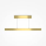 Maytoni LED pendant light Ephoria, brass, aluminium, length 116 cm