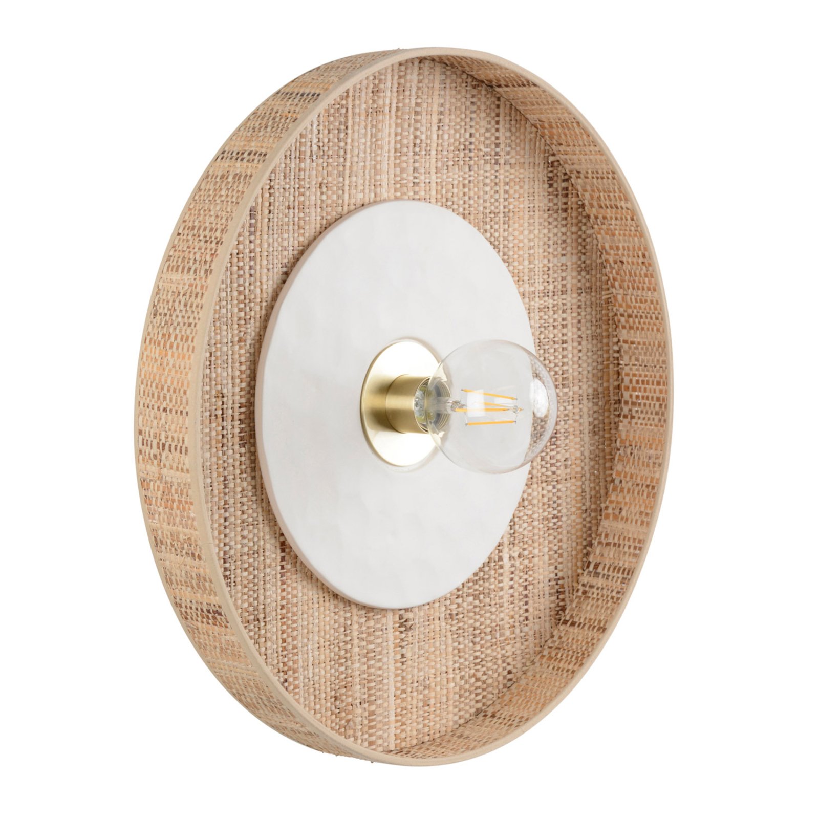 Portinatx Wandleuchte weiß, Ø50cm - MARKET SET Portinatx Wandleuchte weiß, Ø50cm - MARKET SET