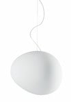 Suspension Foscarini Gregg Grande, blanche, hauteur 40 cm