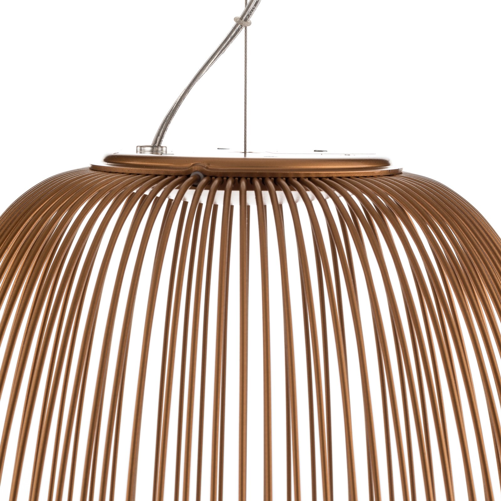 Spokes 1 LED-Pendellampe dimmbar kupfer - Foscarini