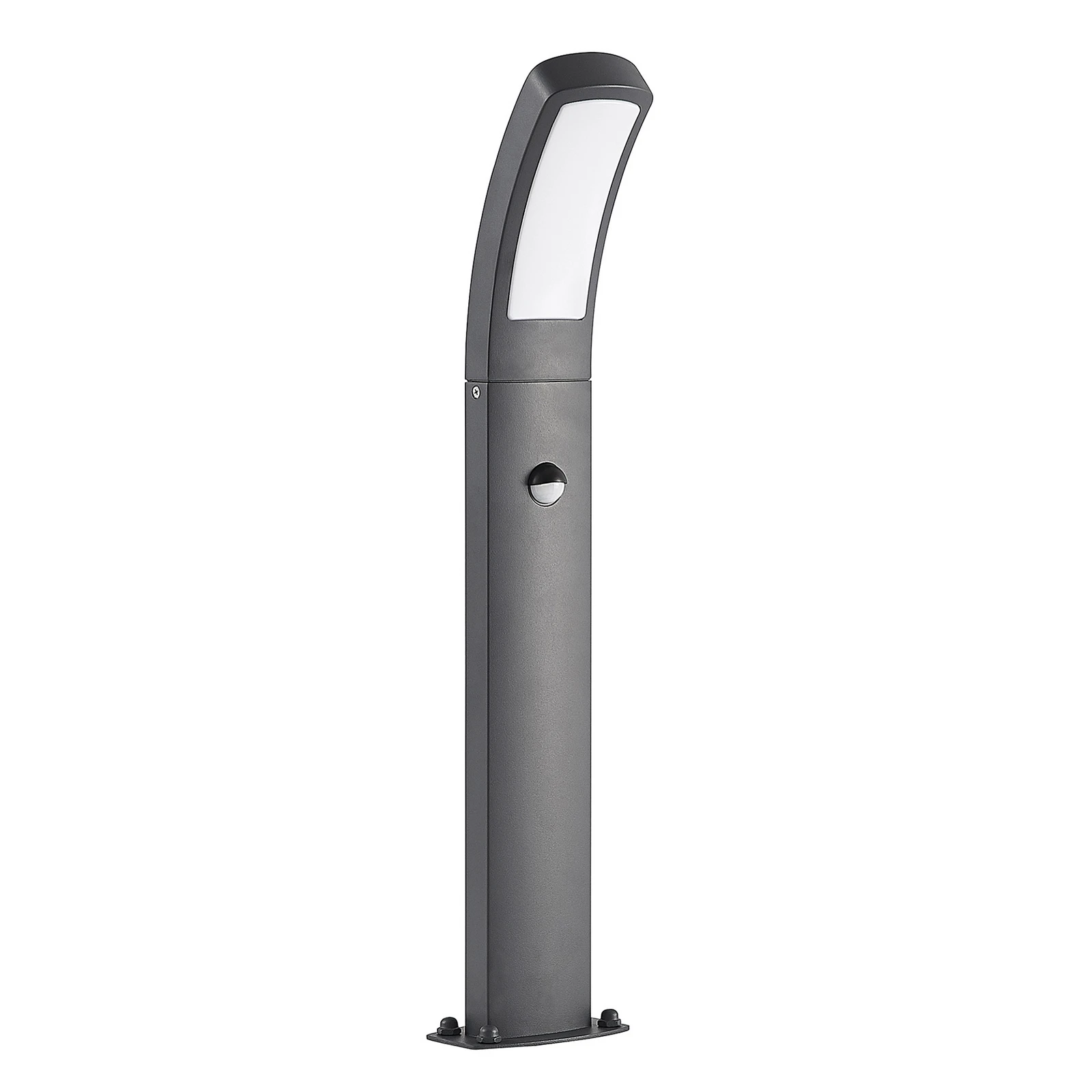 Lindby LED-Sockelleuchte Moshe, 60 cm, anthrazit, Sensor