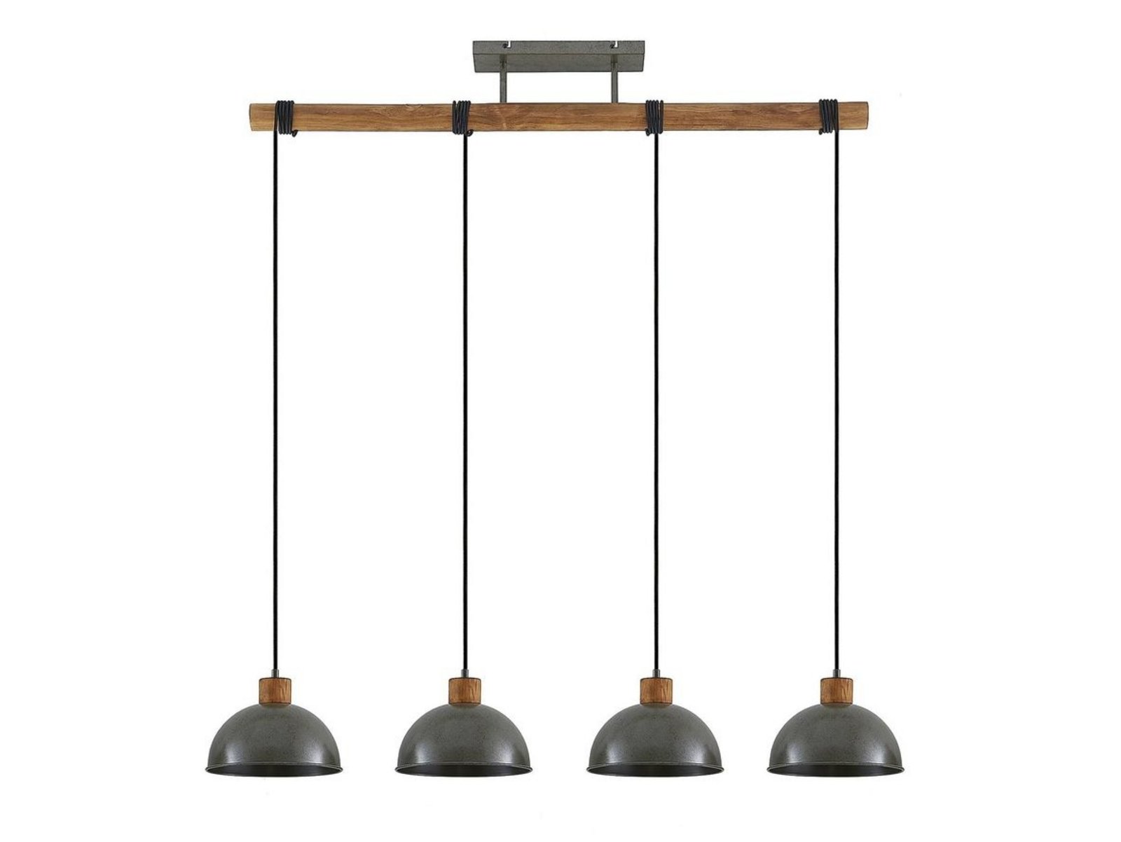 Durbis 4 Riippuvalaisin Dark Grey/Wood - Lindby