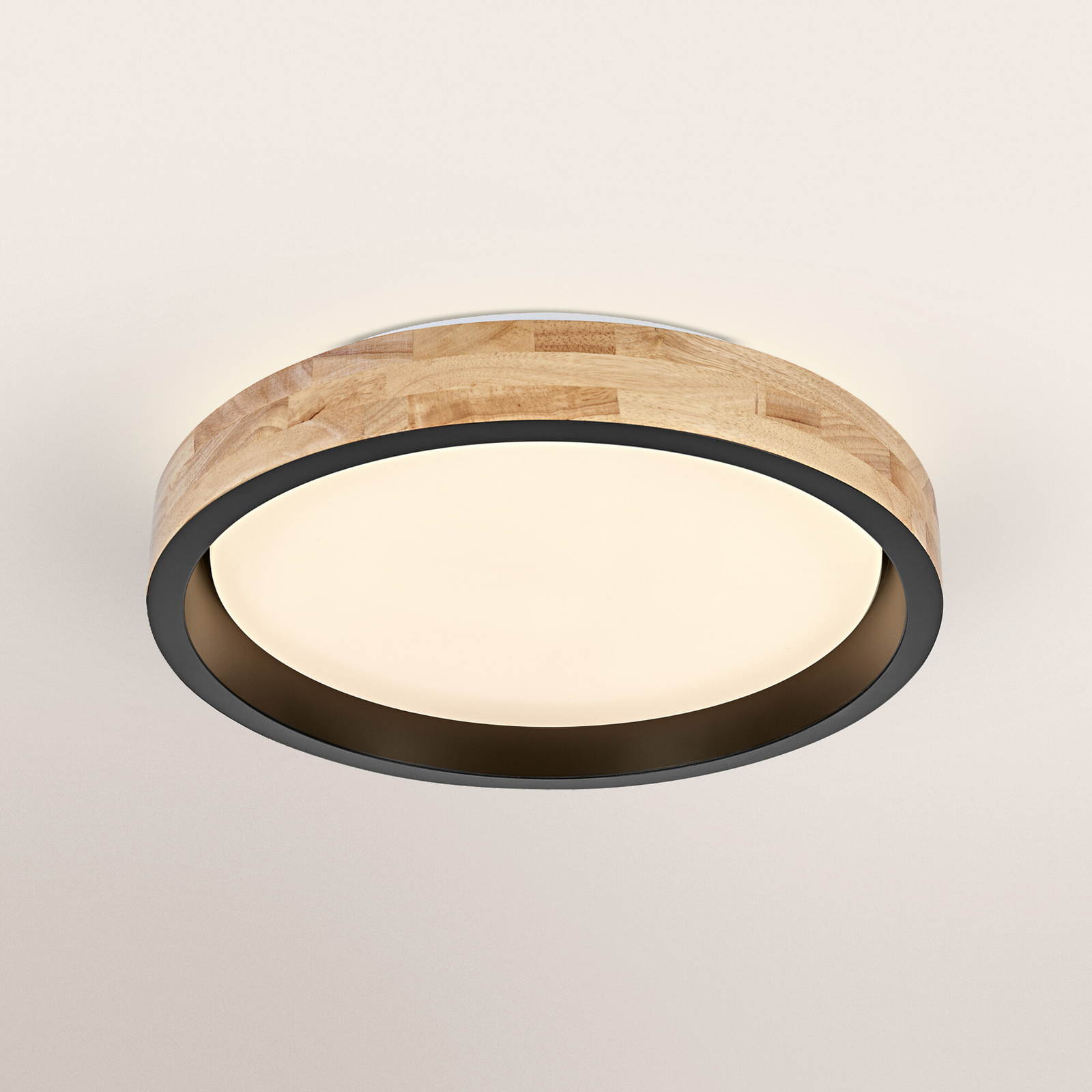 Φωτιστικό οροφής LED OSRAM ORBIS MARIANO ξύλο/μαύρο Ø 41 cm με ρυθμιστή έντασης Φωτιστικό οροφής LED OSRAM ORBIS MARIANO ξύλο/μαύρο Ø 41 cm με ρυθμιστή έντασης