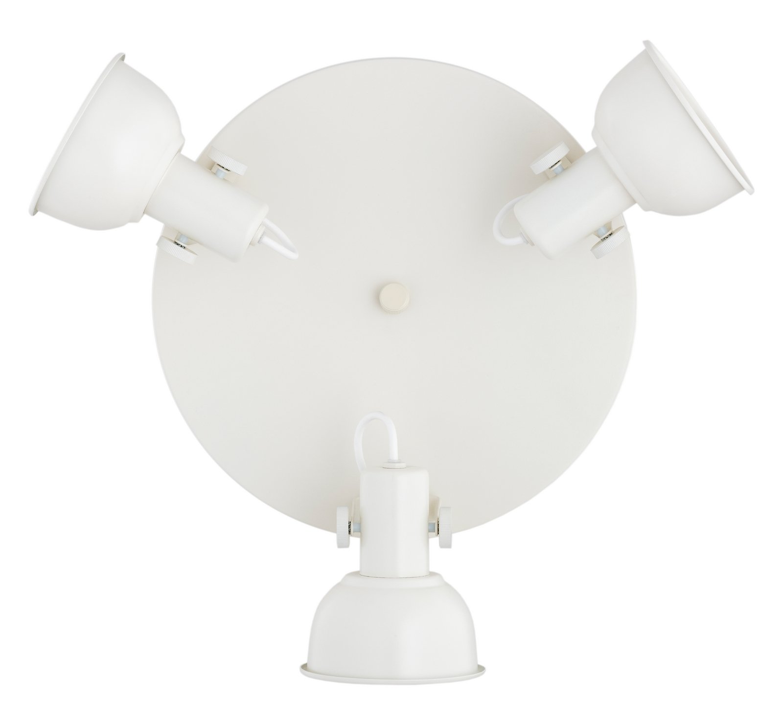 Roată de tavă Trogir, bej, 3 becuri, oțel, Ø 30 cm