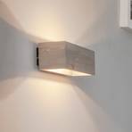 Envostar Kubiko wall light, grey pine