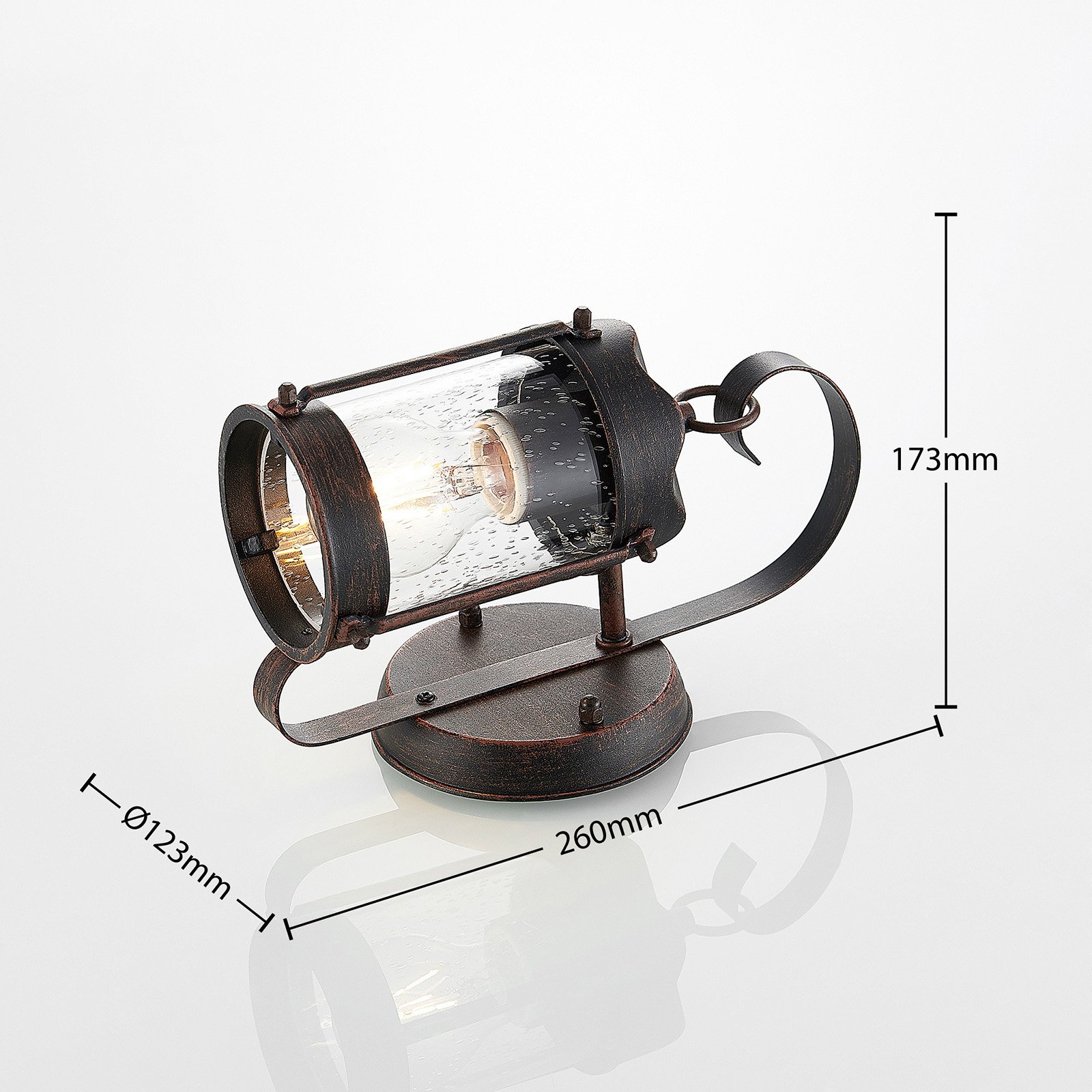 Farly Buiten Wandlamp Rust - Lindby
