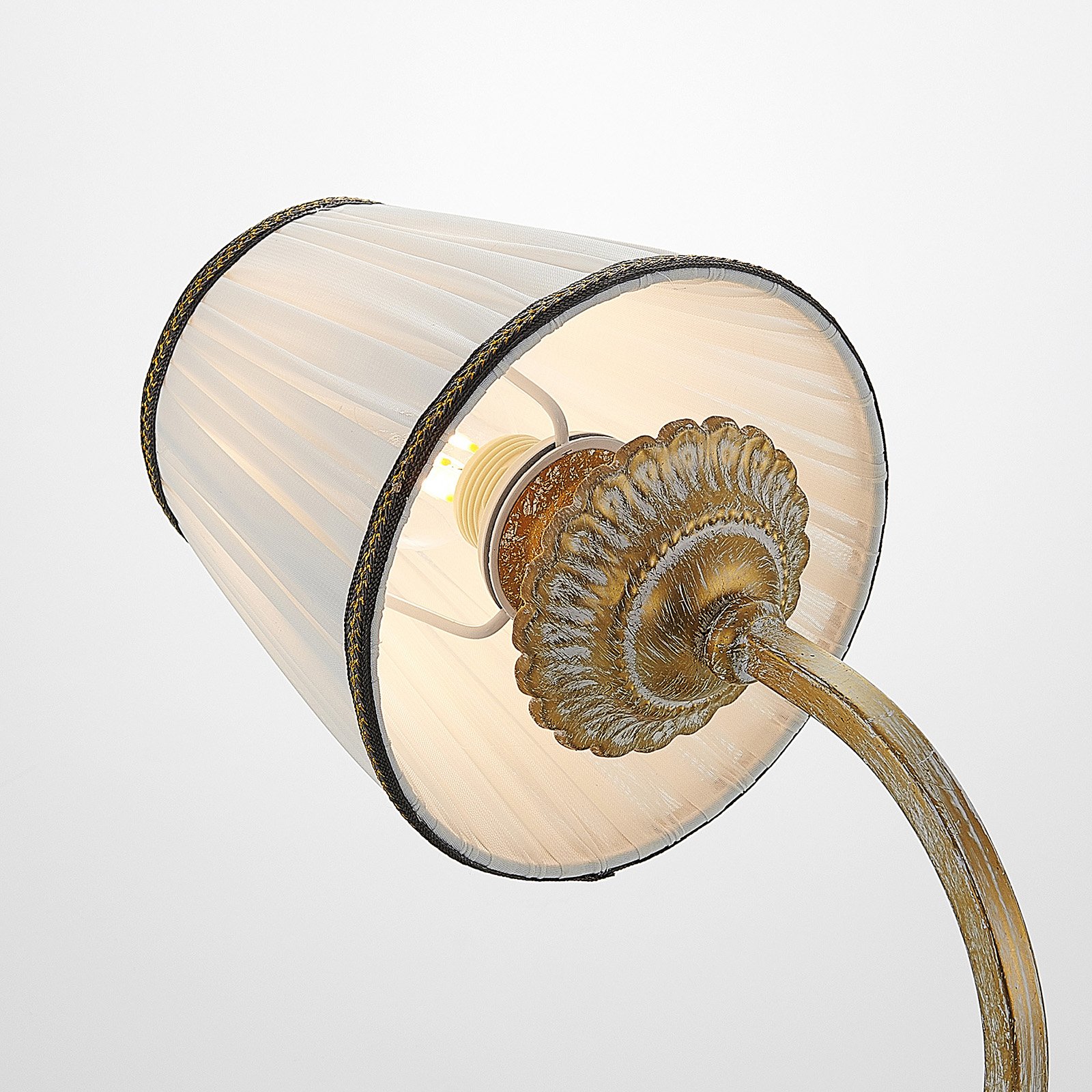 Lumiel Wandleuchte Antique Brass/Cream - Lindby
