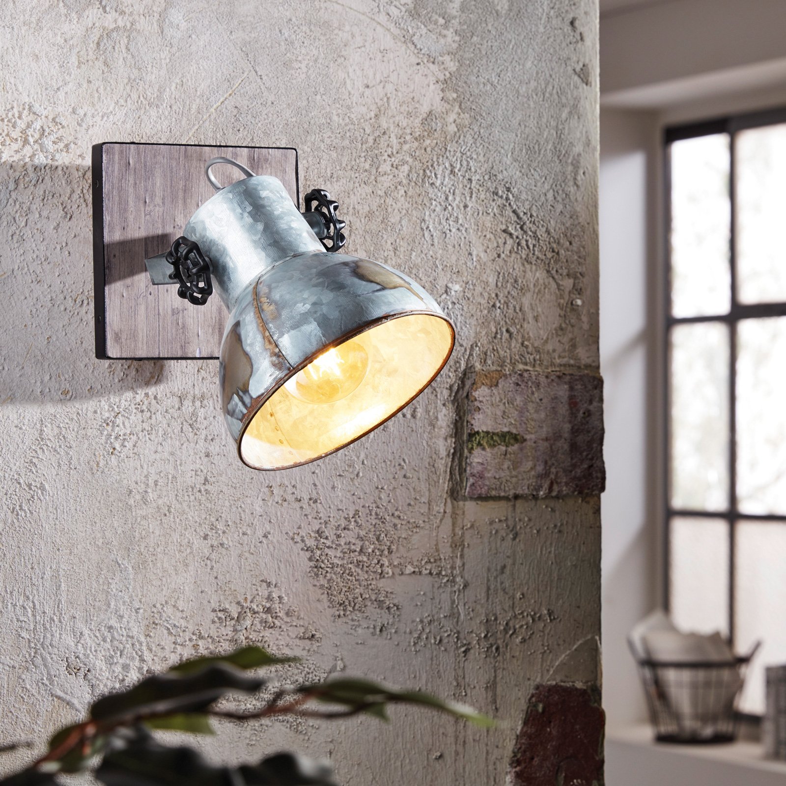 Barnstaple industrial design ceiling light, 1-bulb