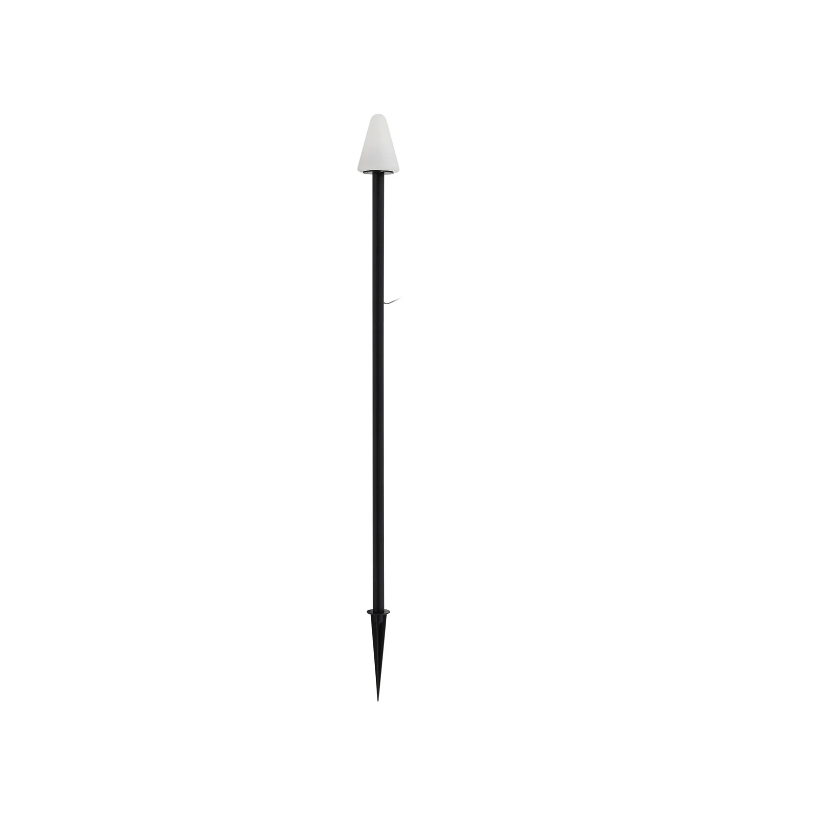 Lampe sur piquet LED Lindby Selinda, noir, hauteur 100 cm