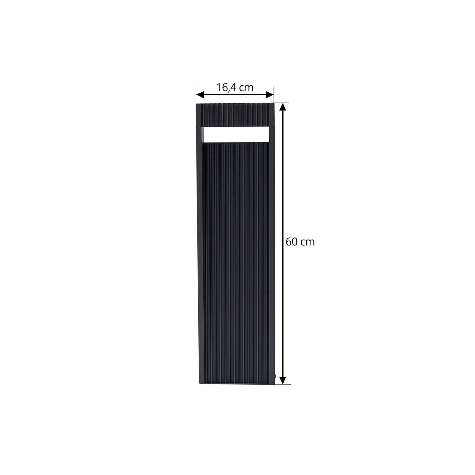 Lucande LED path light Tavion, 60 cm, anthracite, IP65