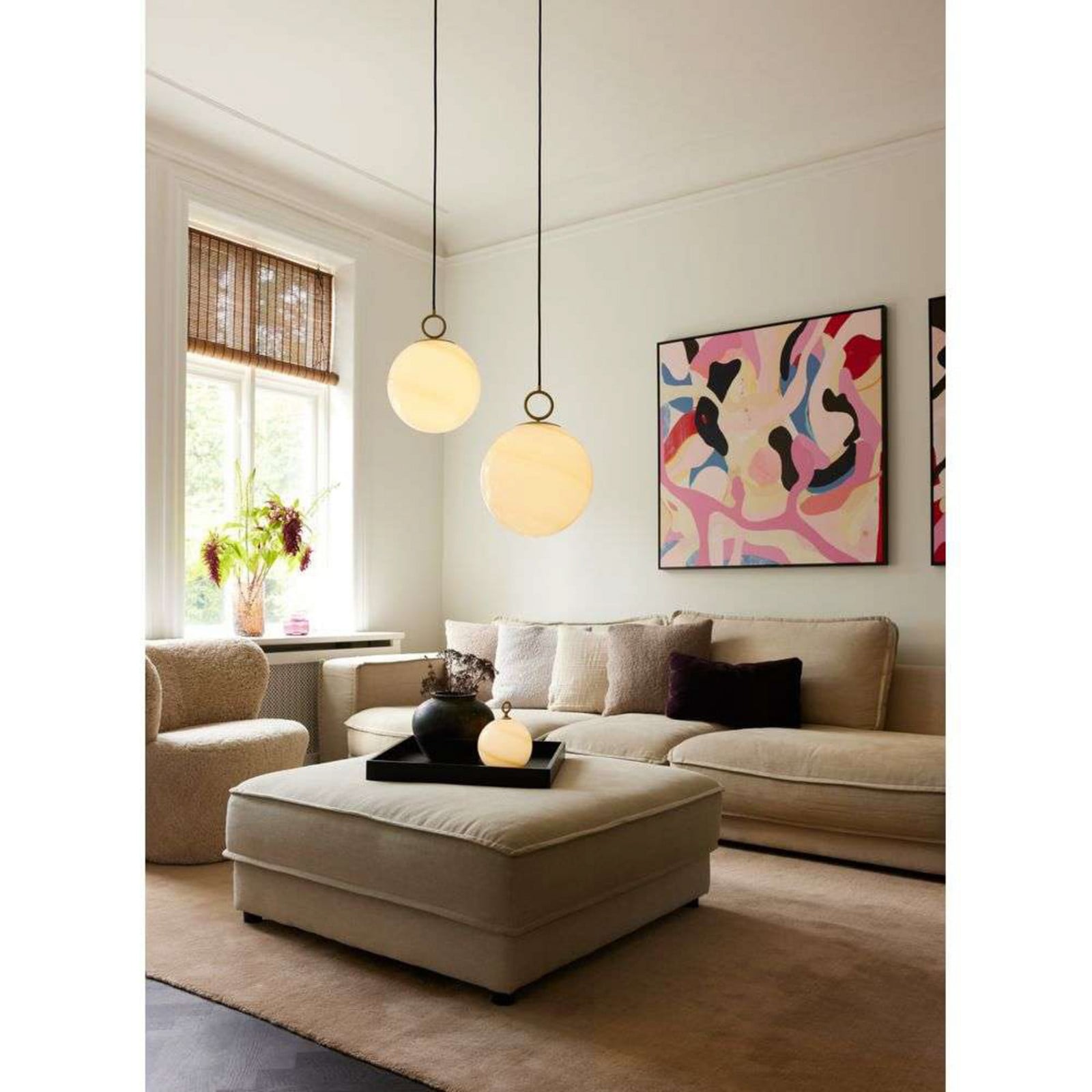 Stockholm Portable Bordlampe Brown Halo Design - Stue - Glas billede
