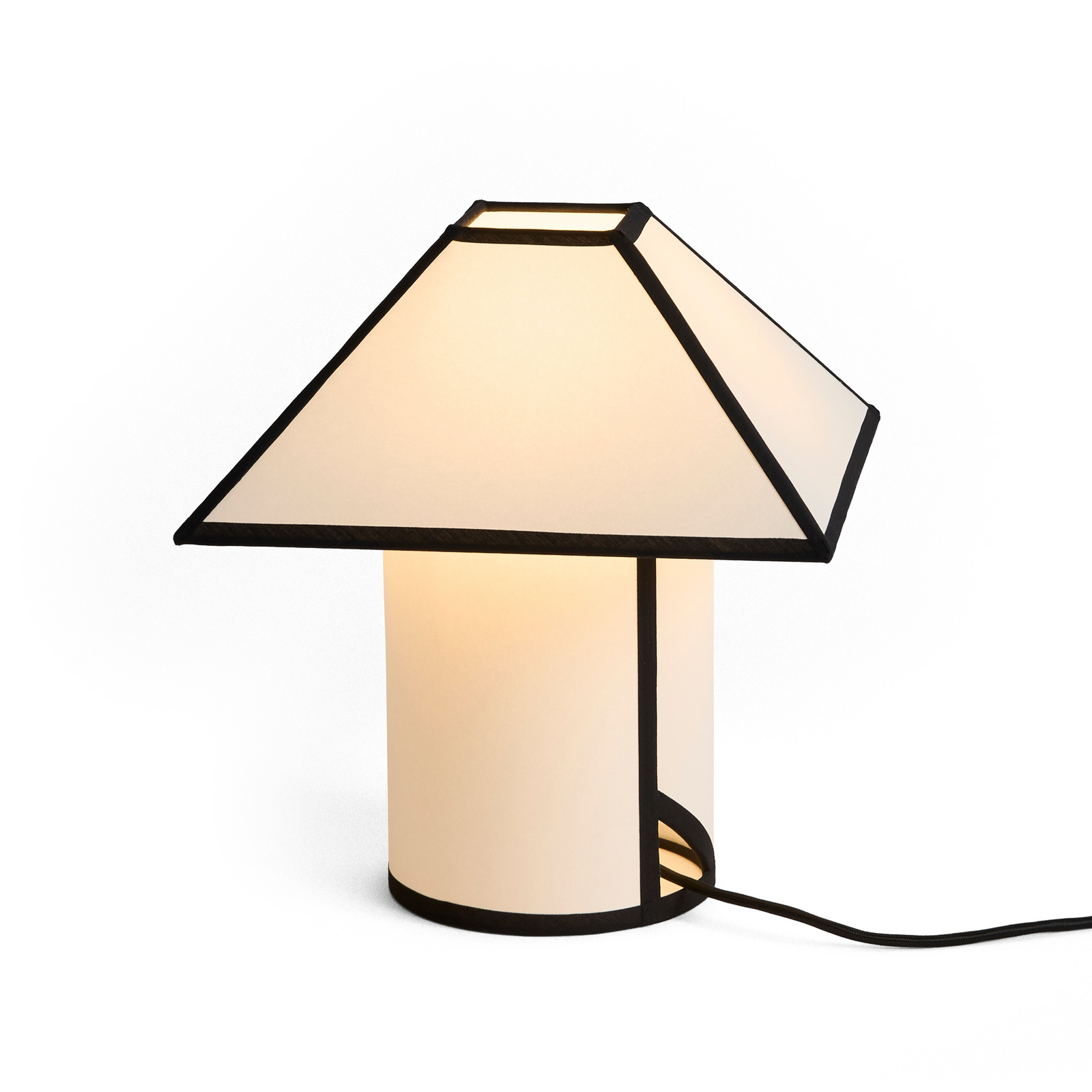 Lampe à poser Ava, hauteur 32 cm, blanc/noir, E27 - HAY