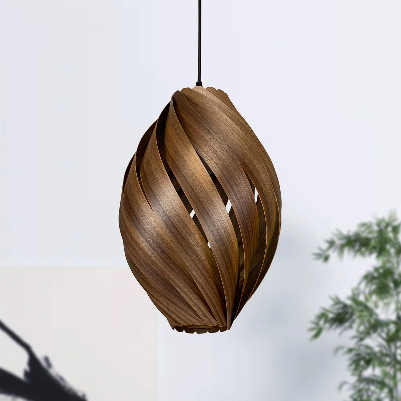 Gofurnit Ardere hanglamp, noten, hoogte 45 cm