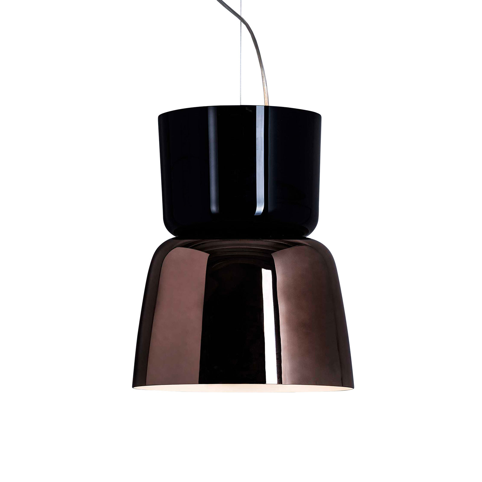 Prandina Bloom S5 hanglamp zwart/koper