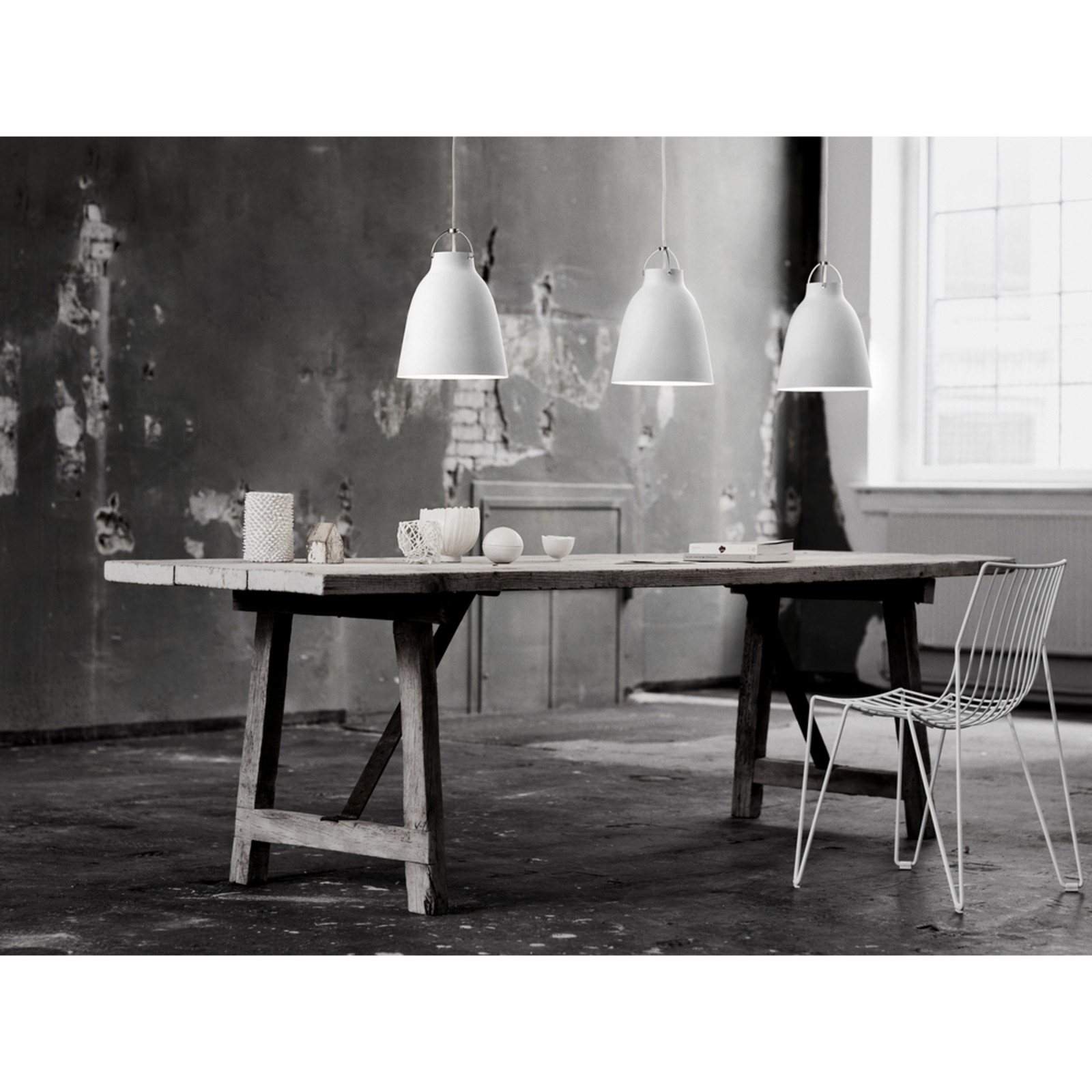 Caravaggio™ P1 Pendant Matt Grey45 - Fritz Hansen