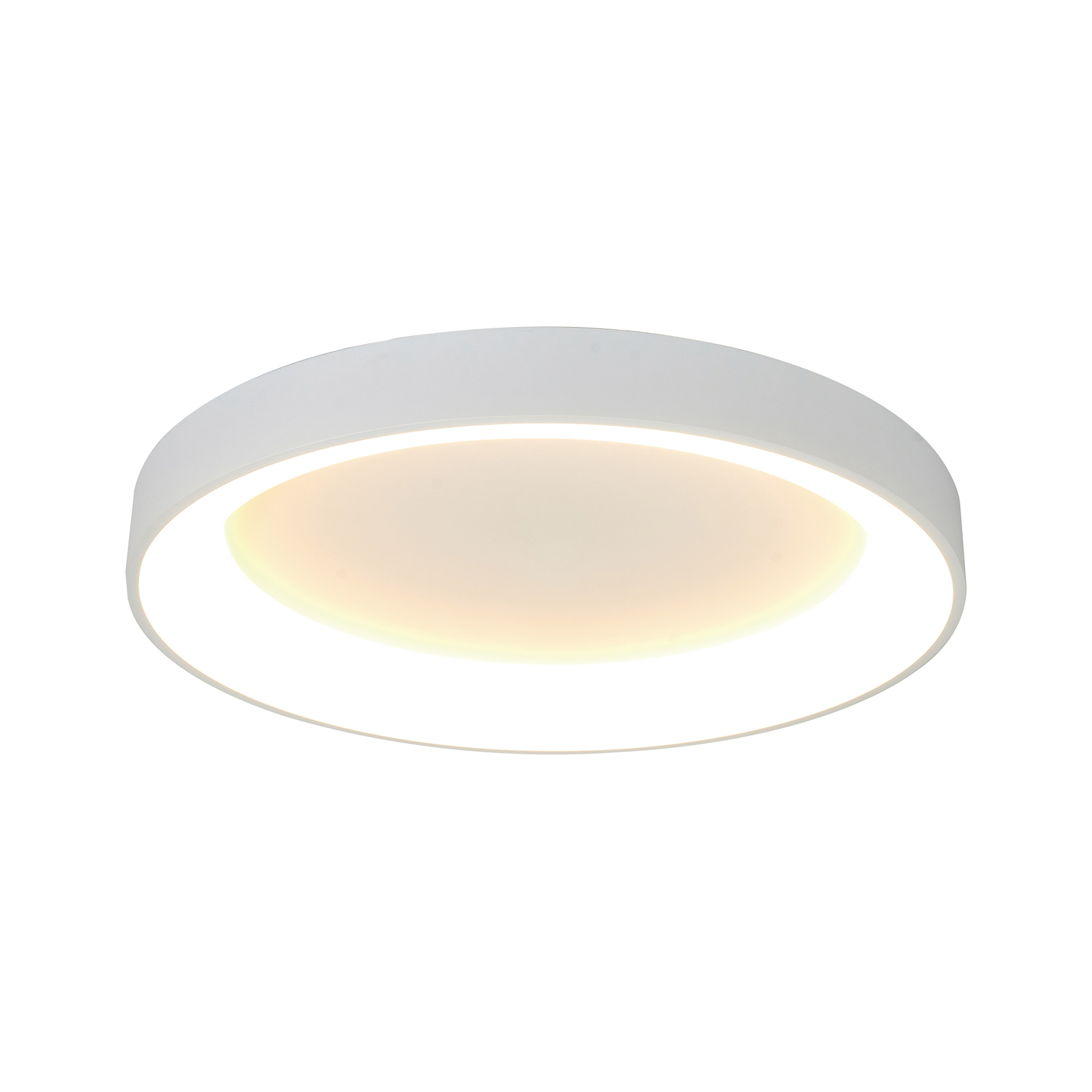 Plafondlamp Niseko II, CCT, afstandsbediening, Ø 50 cm, wit