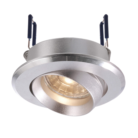 Aluminium Einbauring schwenkbar, Ø 8,2 cm silber