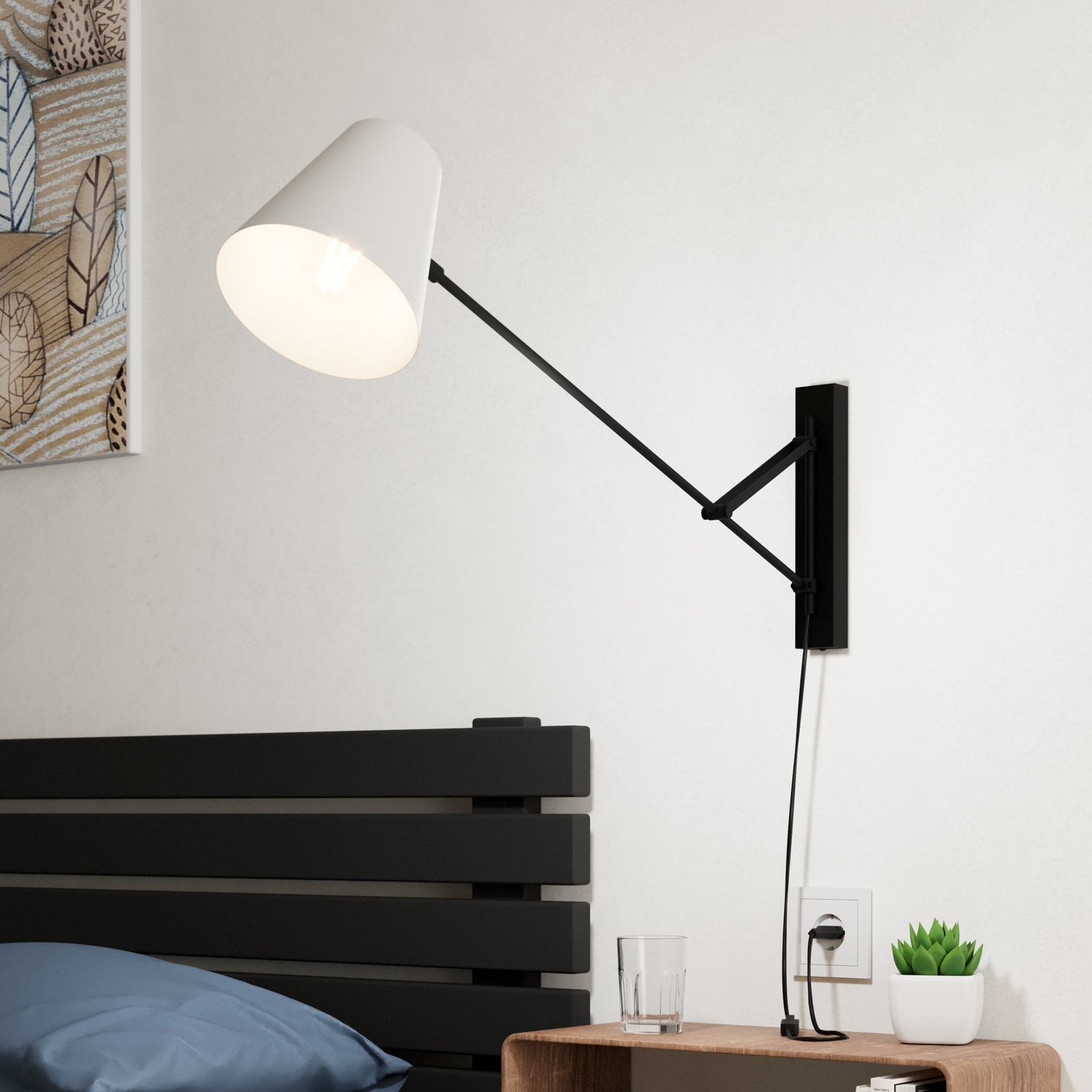 Stenska svetilka Forcadet s široko projekcijo