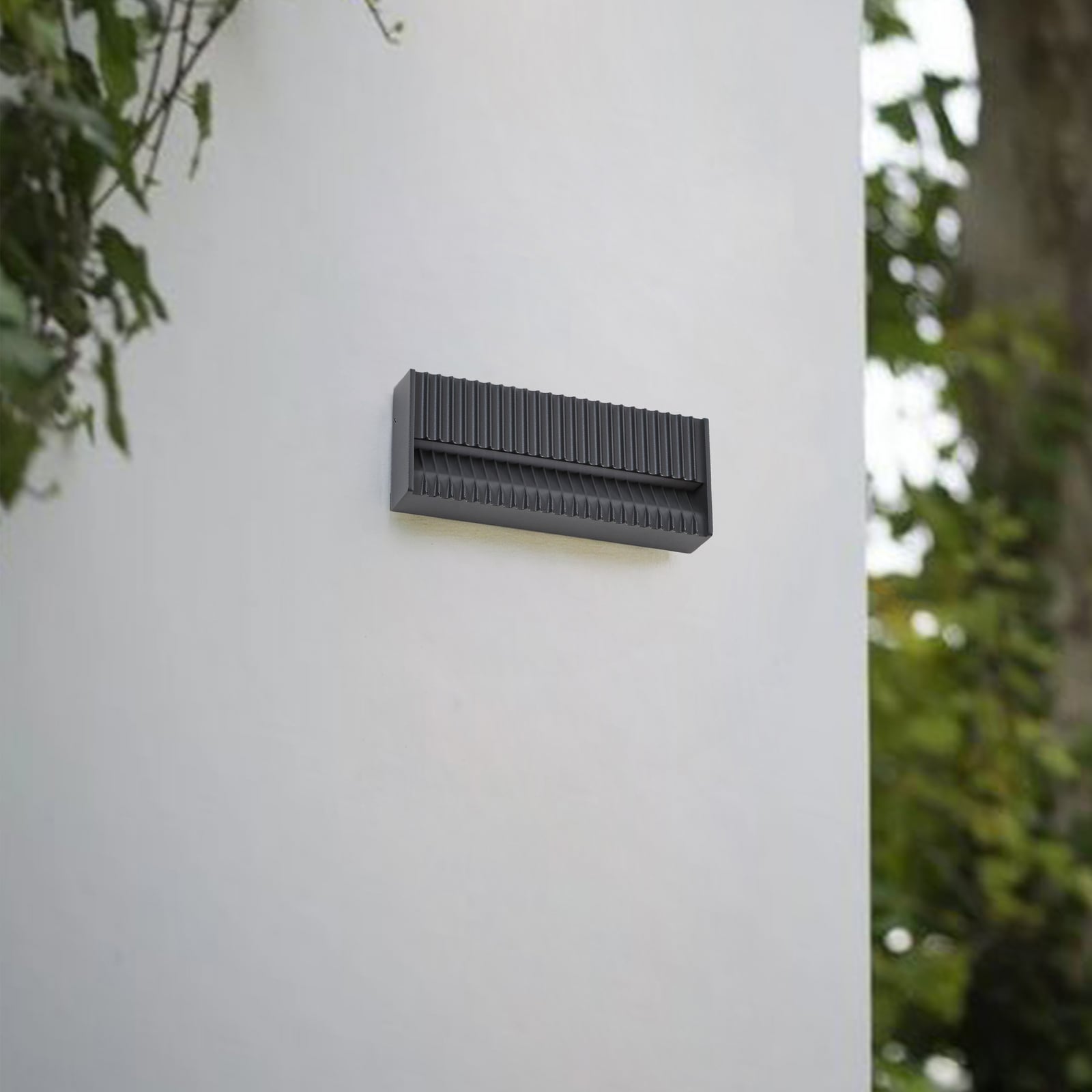 Tavion LED vanjska zidna svjetiljka, antracit, 25 cm, IP65 - Lucande