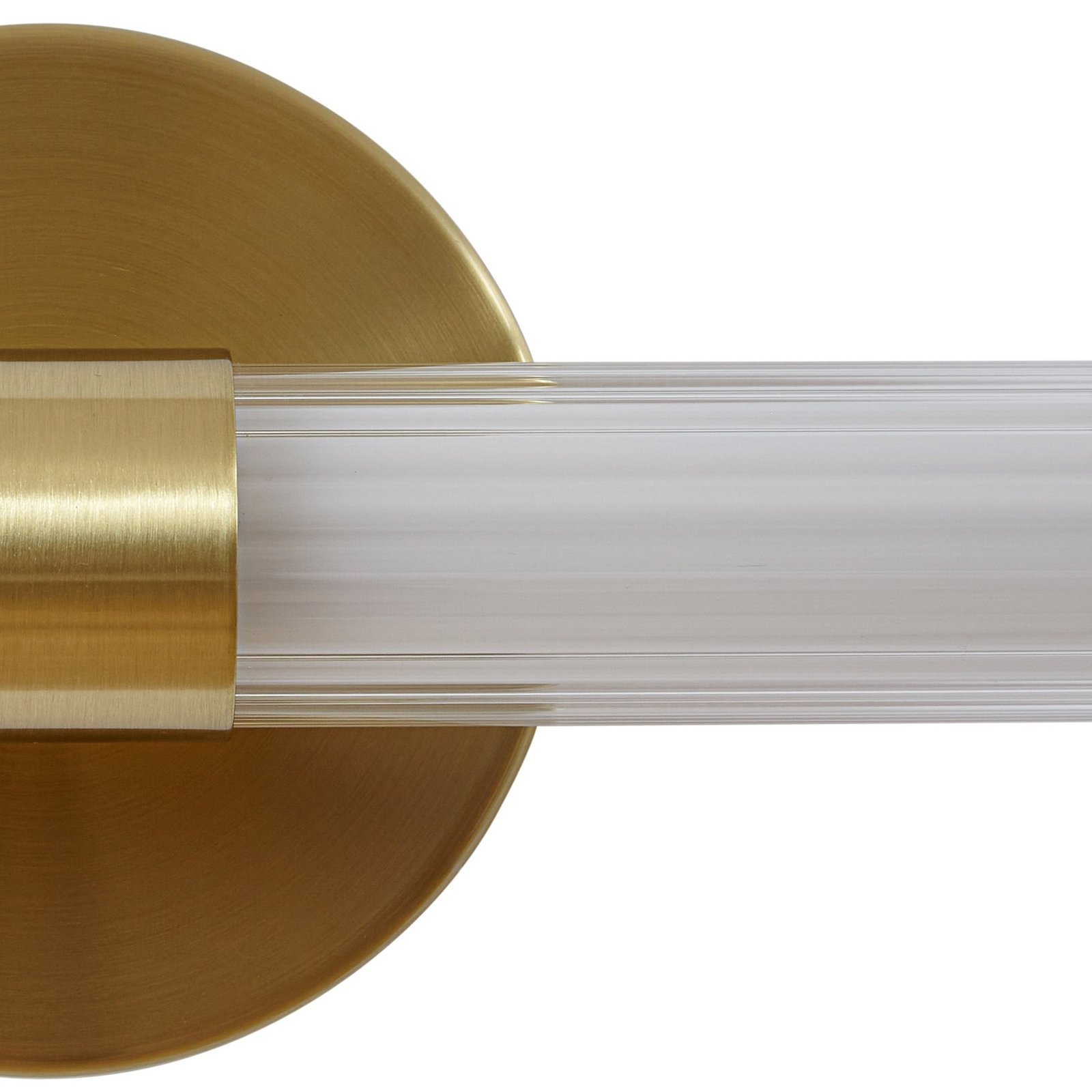 Lucande Melisa LED wall light, gold, 90 cm, CCT, IP44