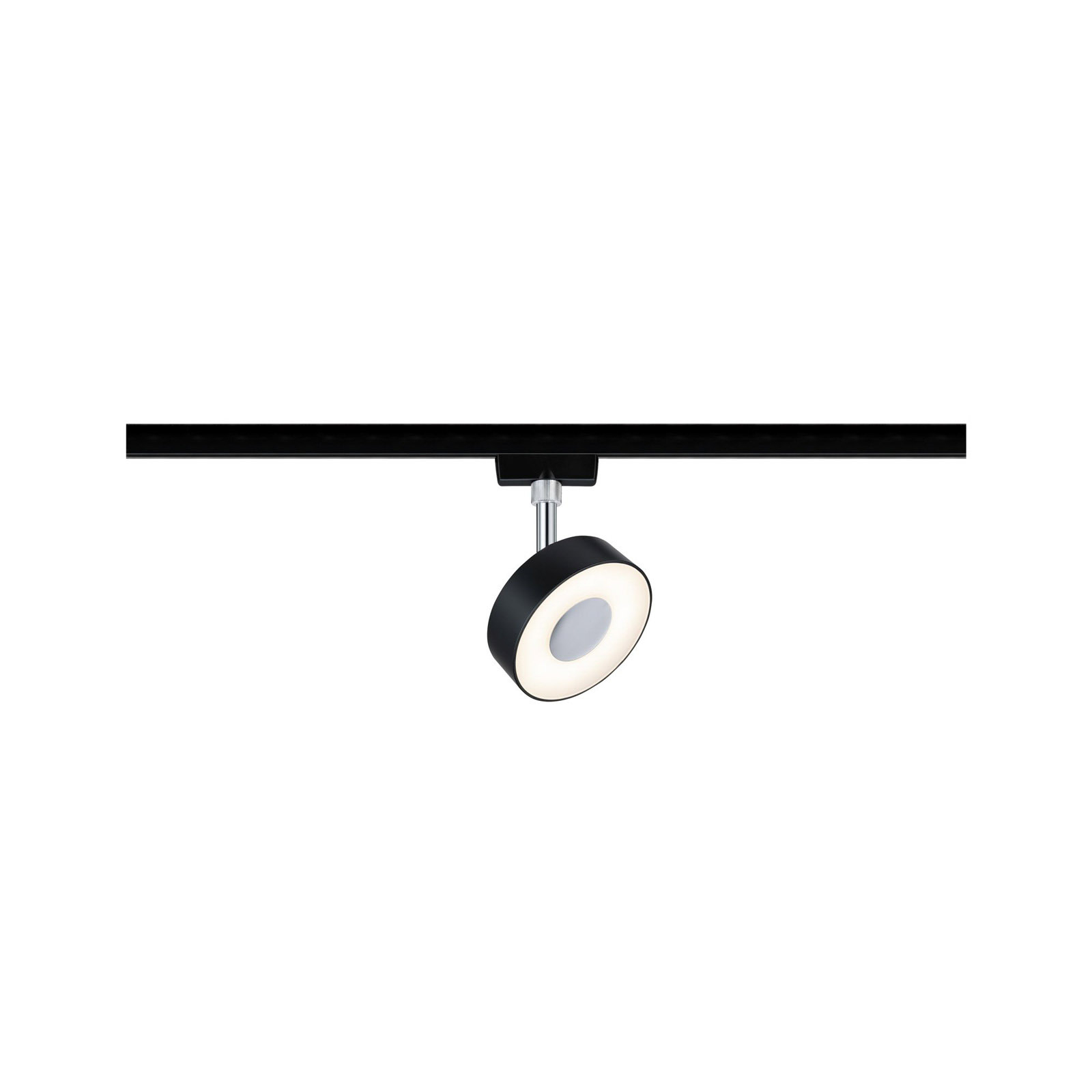 Paulmann URail Circle spot black dimmable 4,000 K