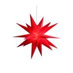 STERNTALER LED estrela IP44 Zack vermelho de 18 pontas Ø 55 cm