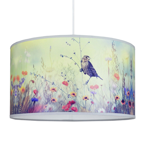 Print-Hängeleuchte Bird