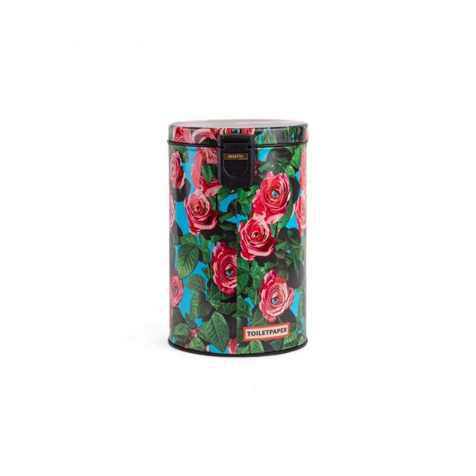 Roses Toiletpaper Home Dustbin Ø25xH39,5 Multicolor - Seletti