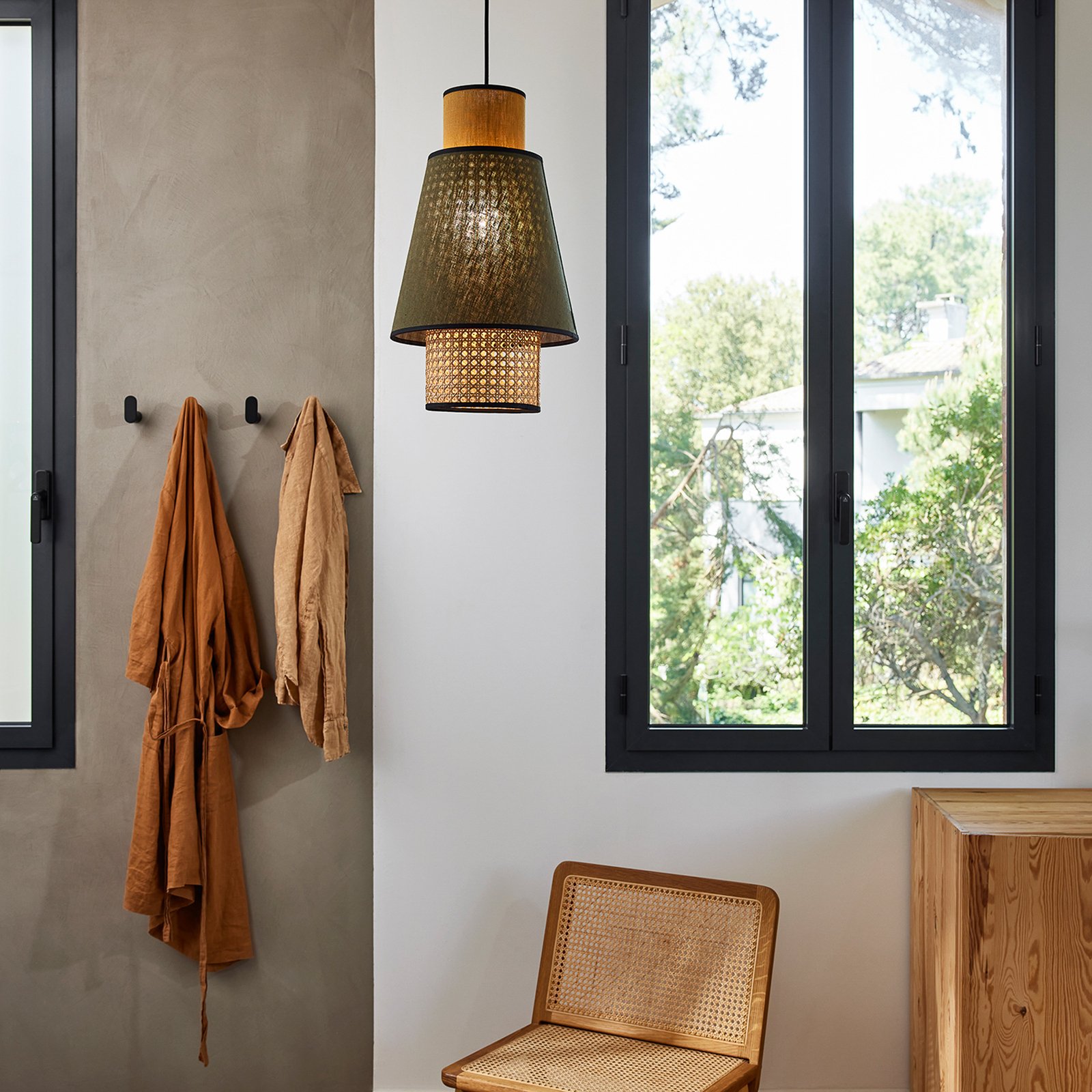 Singapour S Hängeleuchte khaki/curry - MARKET SET Singapour S Hängeleuchte khaki/curry - MARKET SET