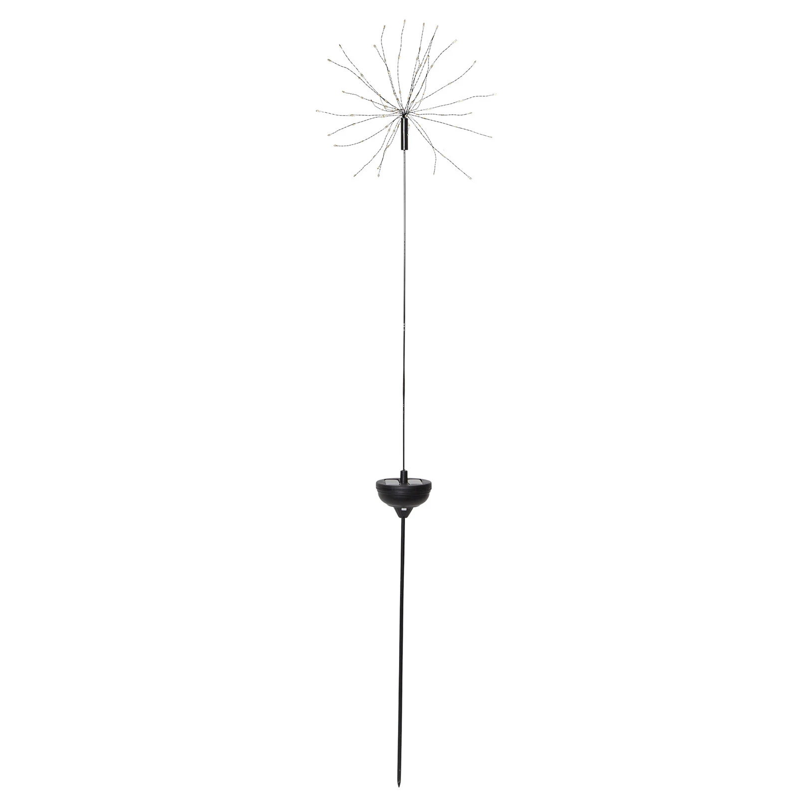 Fejerverss LED saules gaisma ar zemes smaili, 100 cm