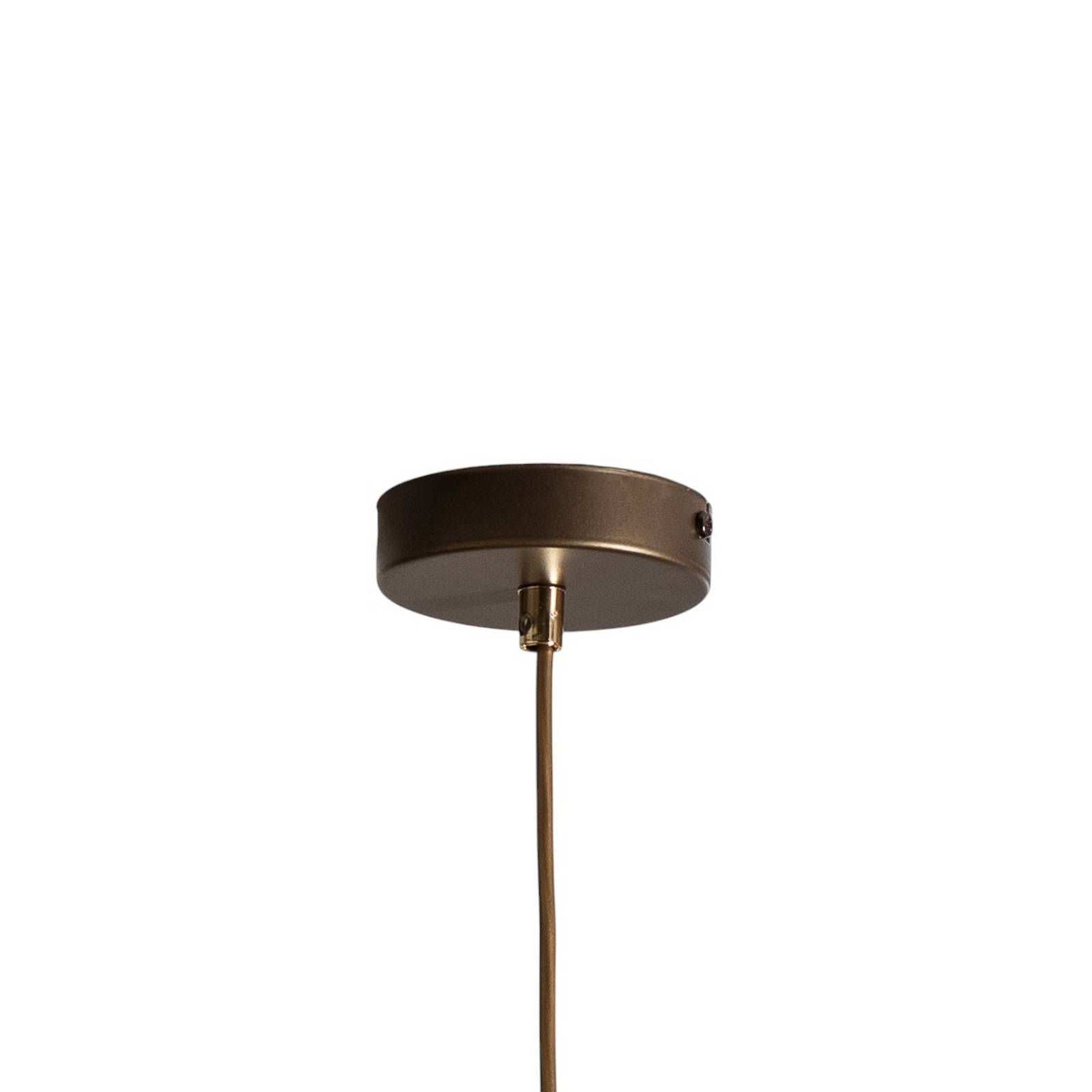 Lampa wisząca Plato, kolor tytanowy/złoty, Ø 34 cm, stal
