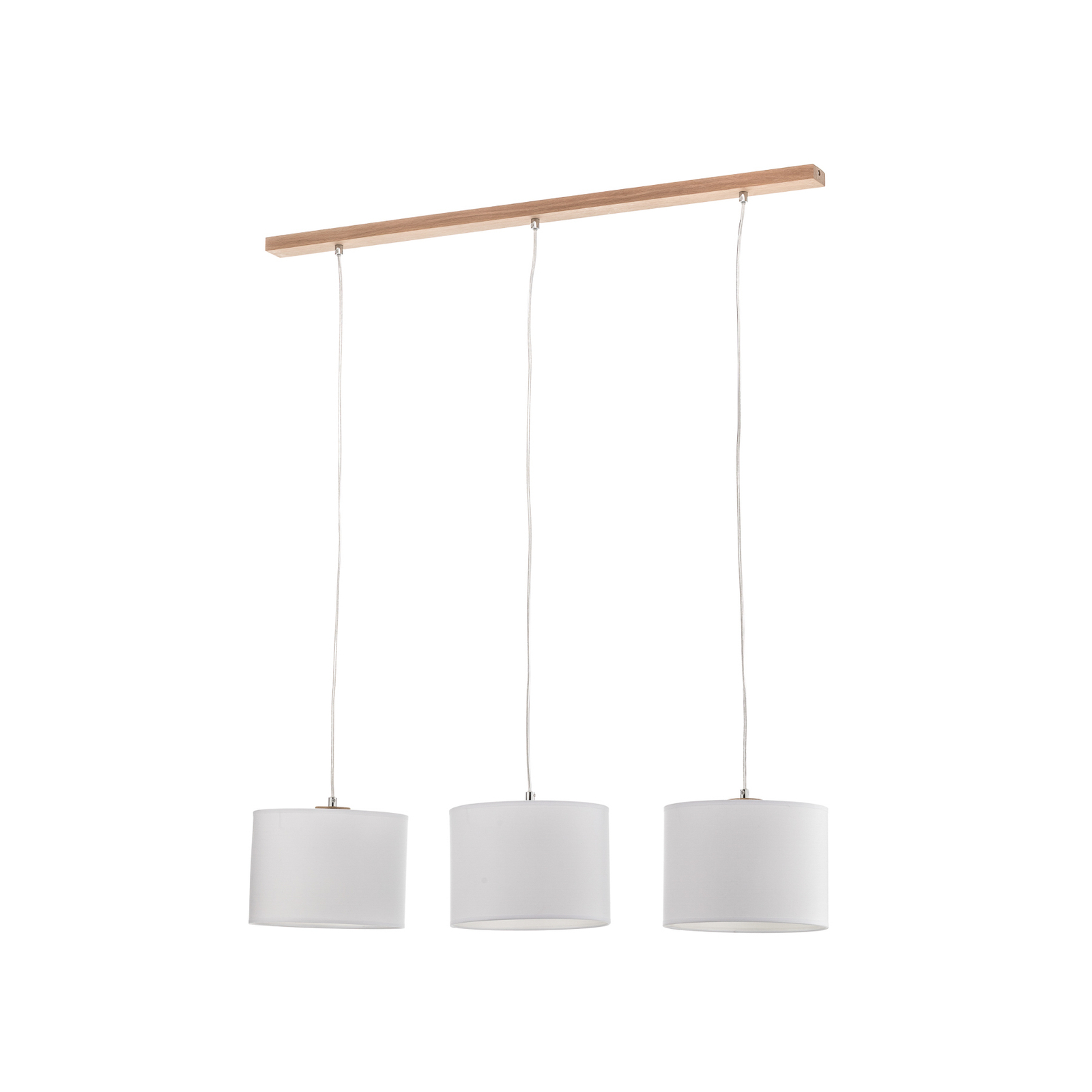 Hanglamp Corralee, wit, 3-lamps