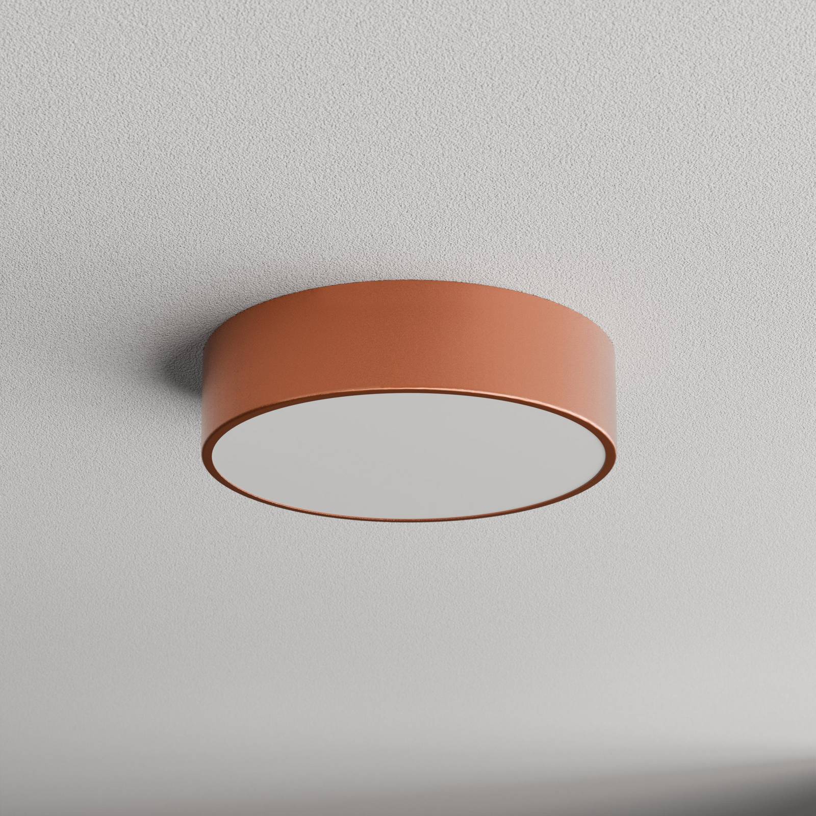 Deckenlampe Cleo 300, kupfer, Sensor, IP54, Ø 30 cm, Metall günstig online kaufen