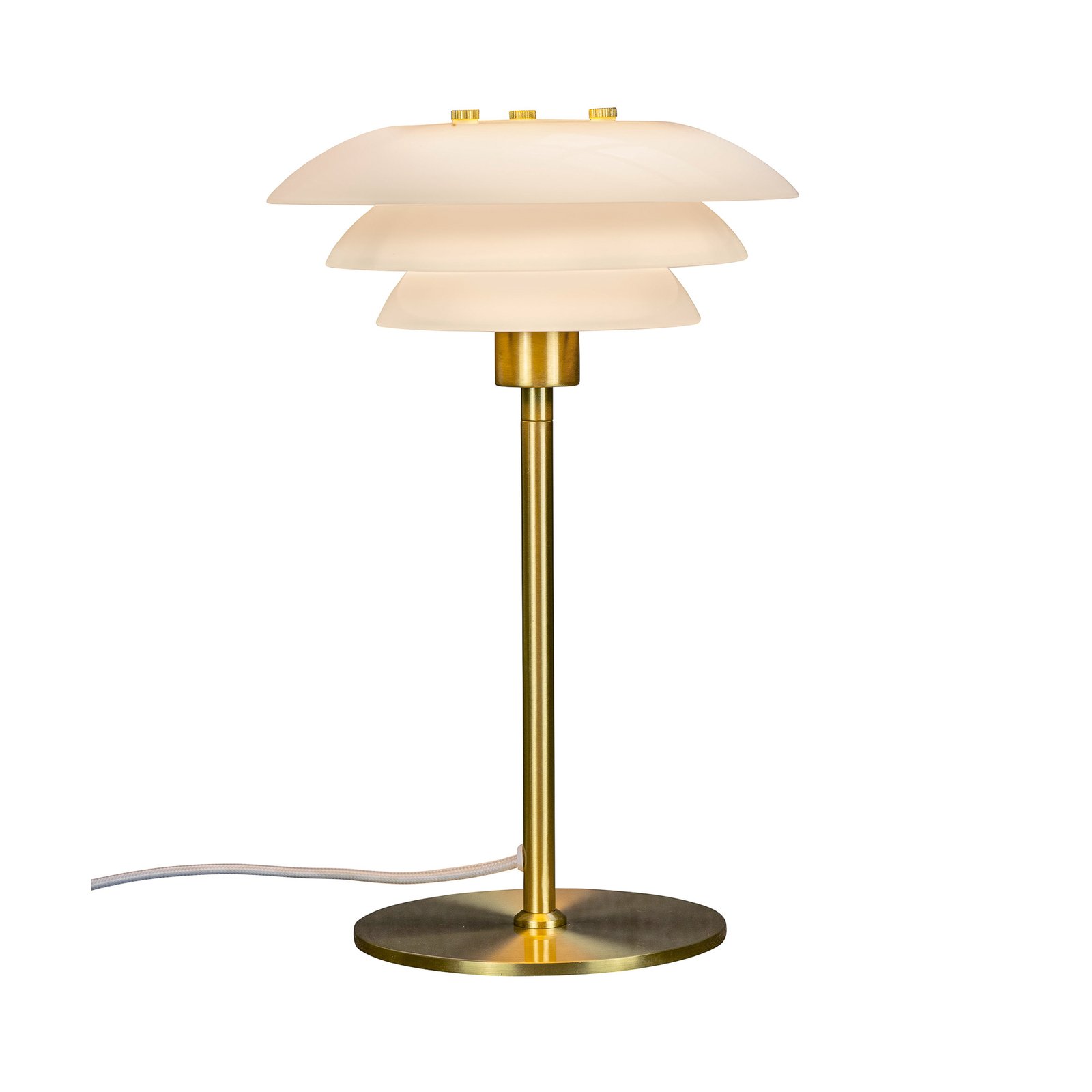 DL20 Stolní Lampa Opal/Brass - DybergLarsen