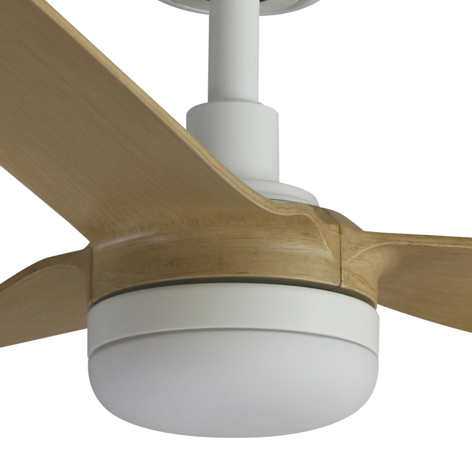 LED-Deckenventilator Punt M weiß/holz DC leise Ø 130 cm CCT LED-Deckenventilator Punt M weiß/holz DC leise Ø 130 cm CCT