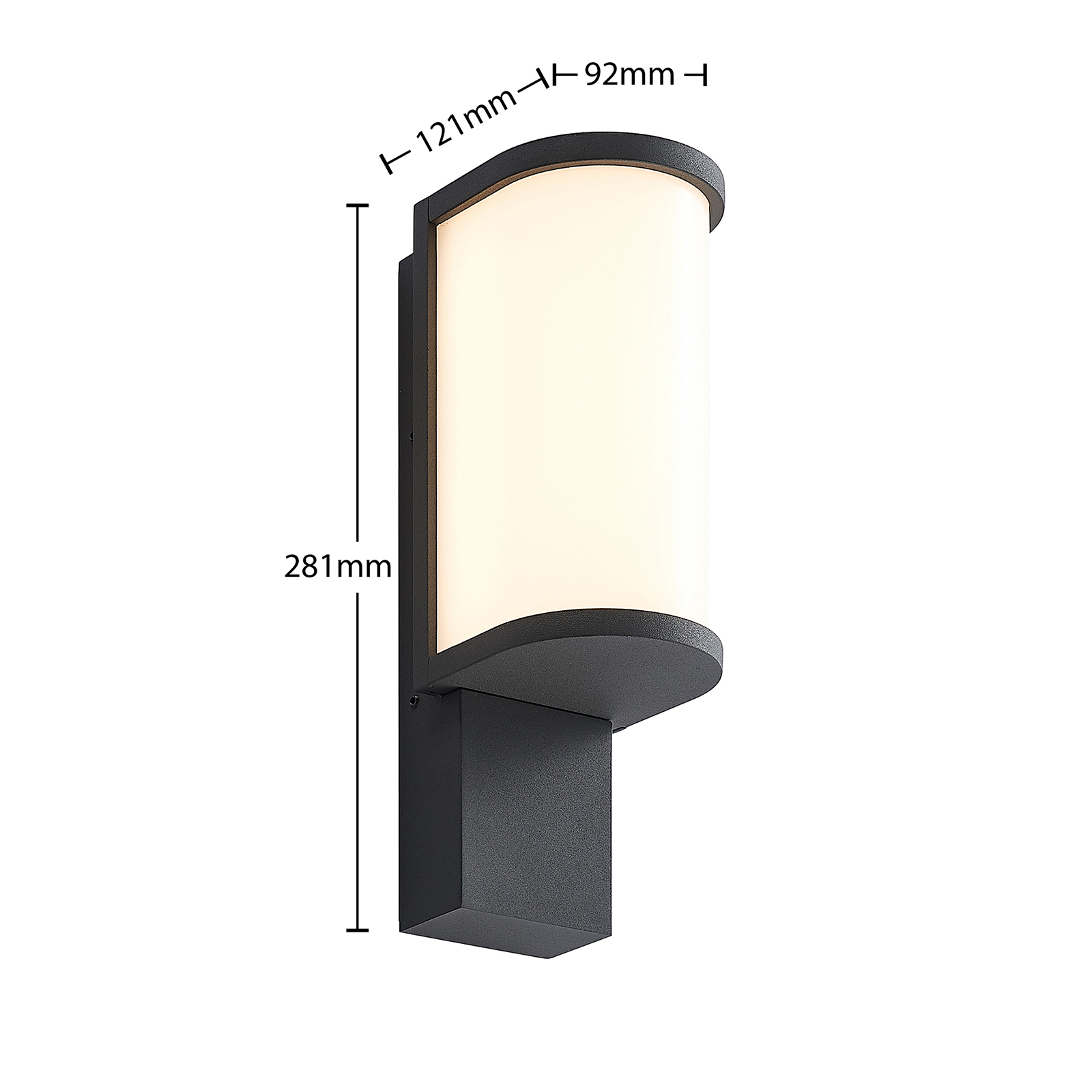 Lucande Jokum LED-Außenwandlampe, IP65