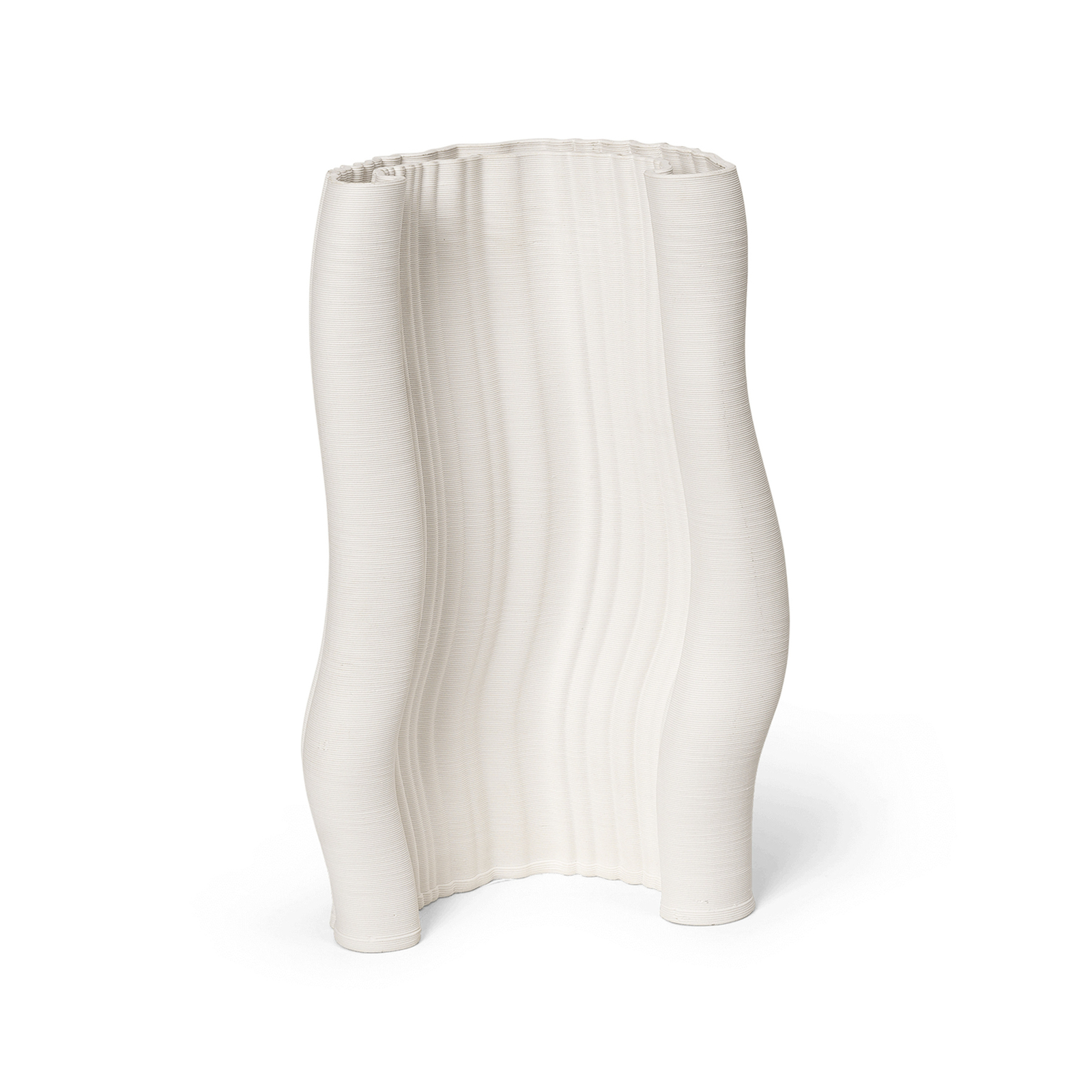 Moire Vase Off-White - Ferm Living