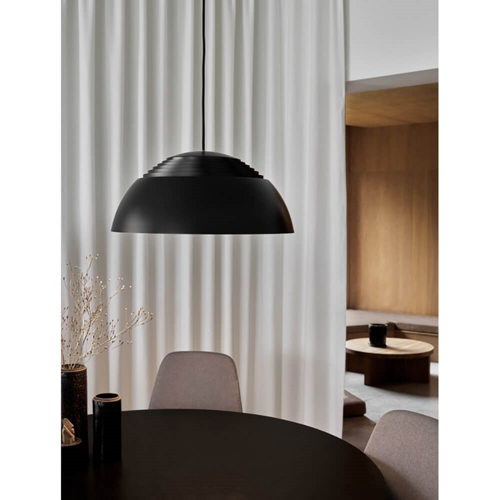 AJ Royal 500 LED Lustră Pendul Black - Louis Poulsen