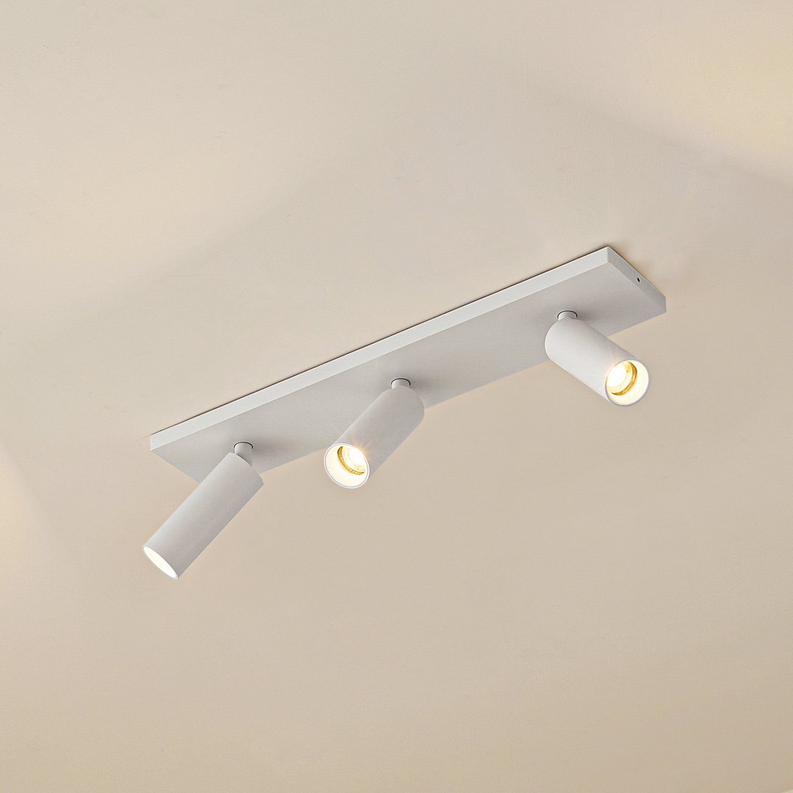 Arcchio plafondspot Brinja Slim, wit, 3-lamps, GU10 MR11